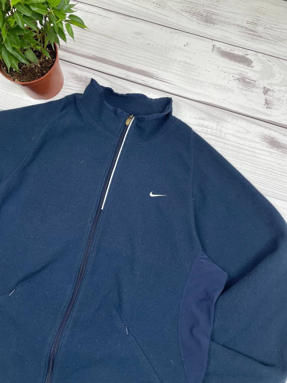 Nike Vintage Nike fleece hoodie 90s rare Size US M / EU 48-50 / 2 - 3 Thumbnail