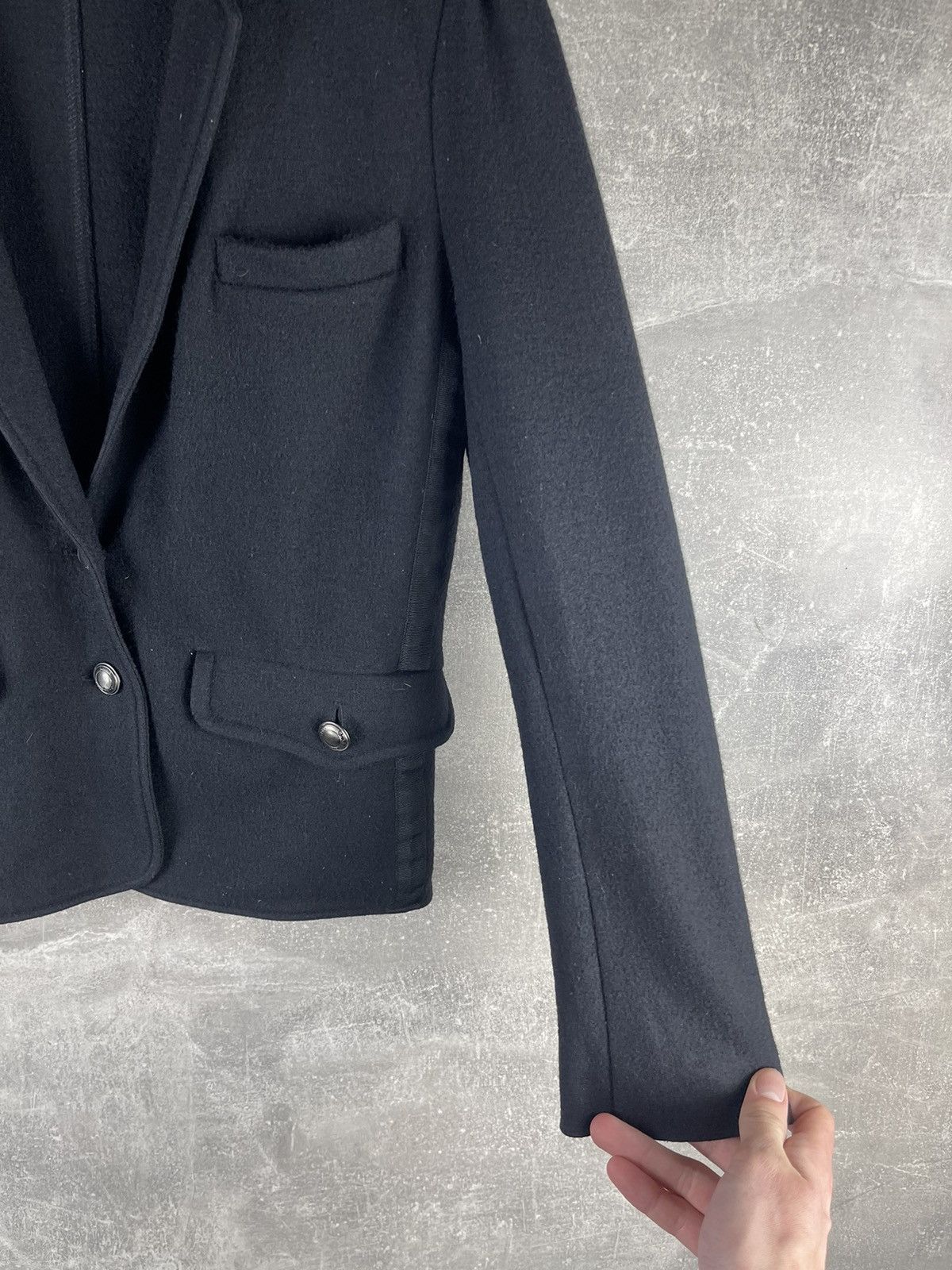 Burberry Burberry Brit Wool Tailored Blazer Jacket Black Size M Size M / US 6-8 / IT 42-44 - 5 Thumbnail