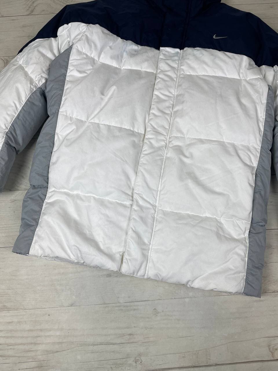 Nike Vintage Nike Puffer Down Jacket Swoosh Drill 00s Size US M / EU 48-50 / 2 - 3 Thumbnail