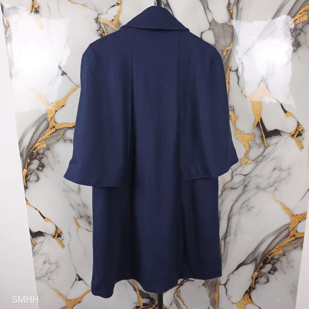 Vilagallo [Rare] Vilagallo Wool Cape – 214 MARINO – 38(One-Size) New Size S / US 4 / IT 40 - 2 Thumbnail