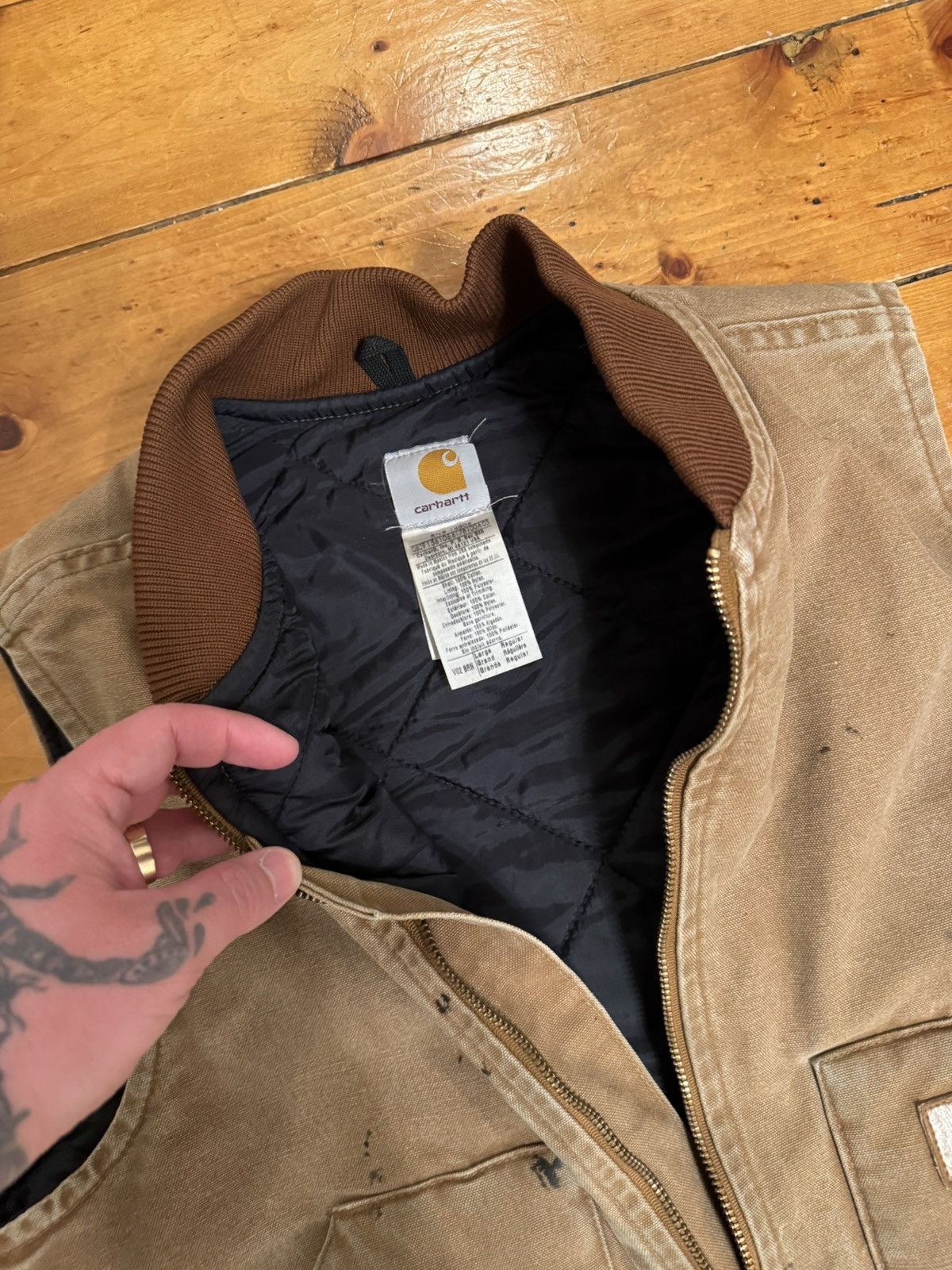 Carhartt Y2k Vintage ‘09 Carhartt V02 BRN Brown Vest. Tagged L Size US L / EU 52-54 / 3 - 4 Thumbnail