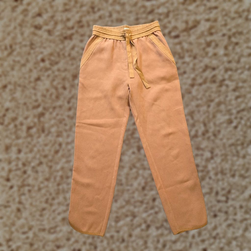 Vintage Wilfred Pants Womens Size 0 Brown Textured Crepe Pull On Pockets Aritzia Casual Pants Women Size 25" / US 0 / IT 36 - 1 Thumbnail