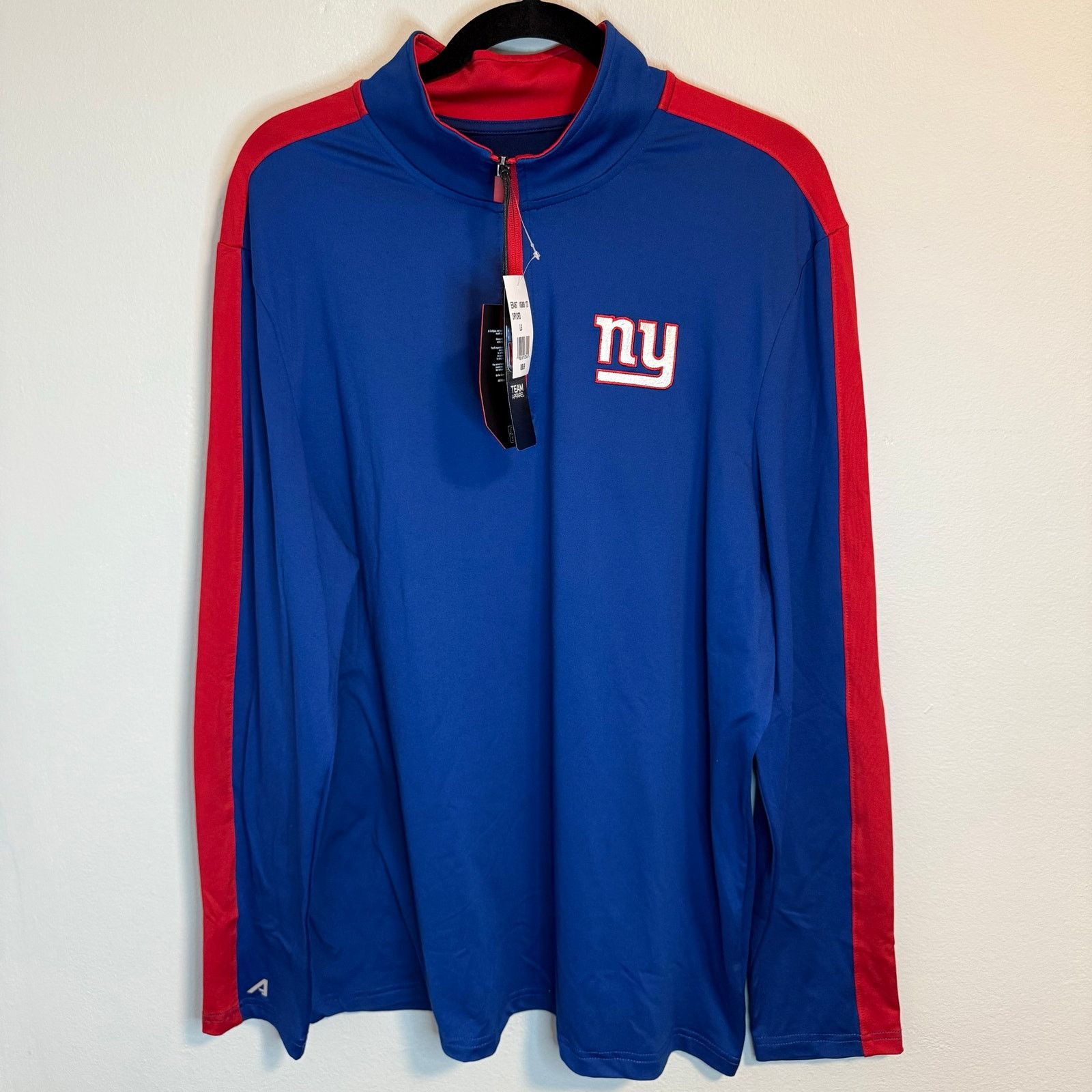 Antigua New York Giants Antigua NFL Quarter Zip Sweater Size L NWT Size US L / EU 52-54 / 3 - 1 Thumbnail