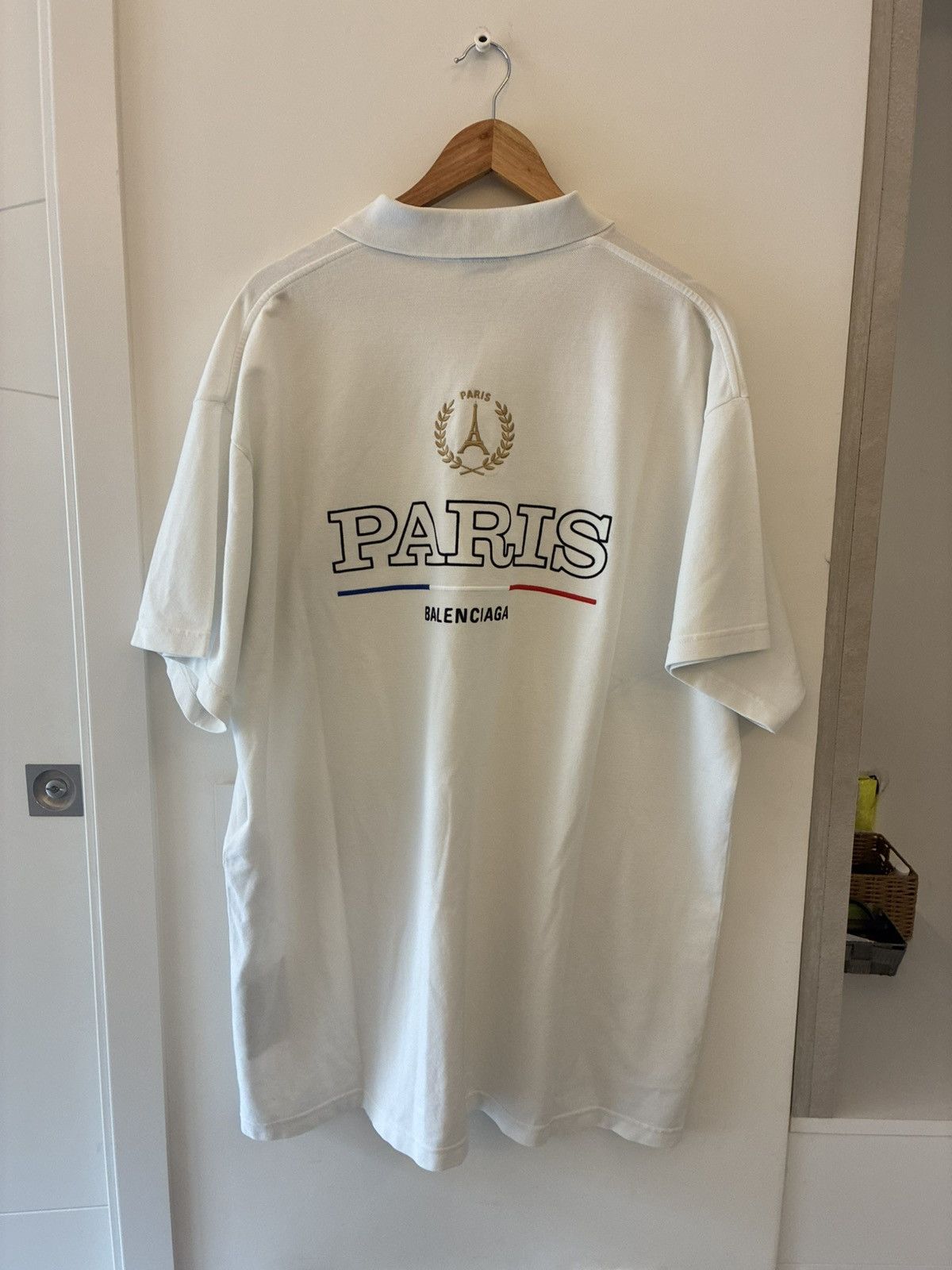Balenciaga Balenciaga Oversize Paris Polo Shirt Size US L / EU 52-54 / 3 - 1 Thumbnail