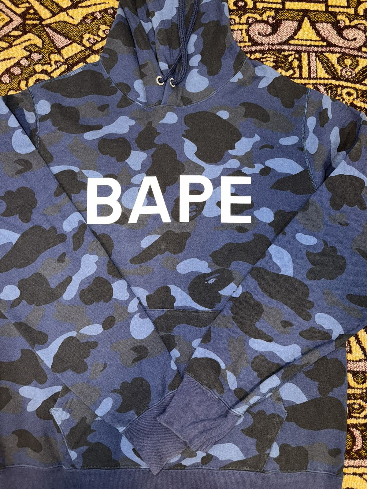 Bape Bape Blue Camo Hoodie Size US XL / EU 56 / 4 - 1 Thumbnail