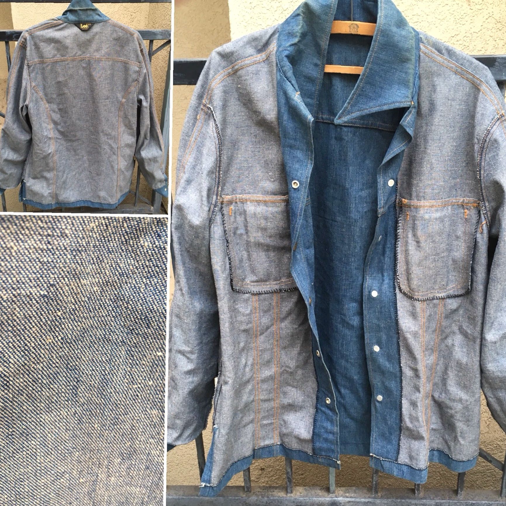 Lee VINTAGE Lee Denim Snap Front Shirt Jacket Made In USA L Western Cowboy Shirt Mens Size US L / EU 52-54 / 3 - 6 Thumbnail