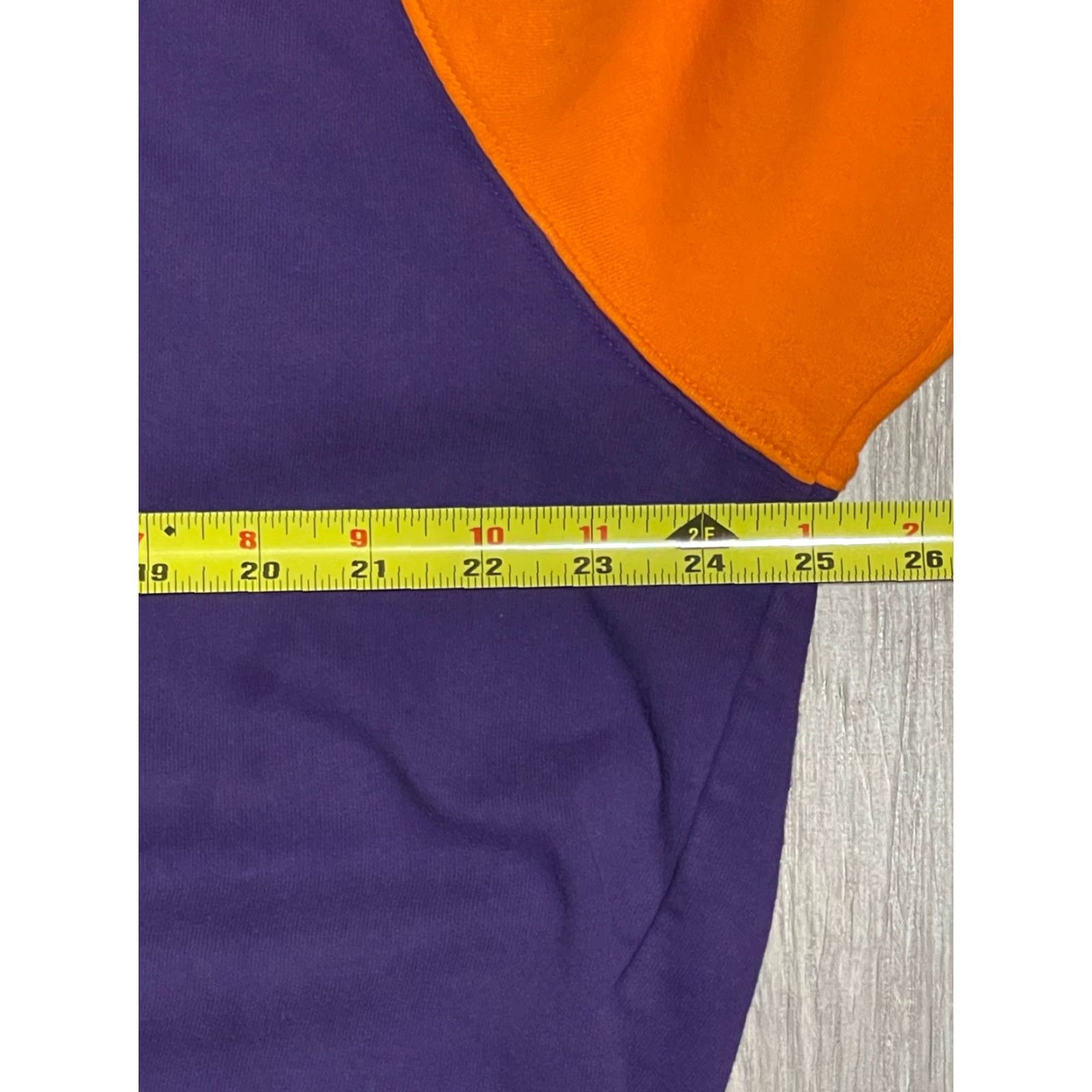 Adidas Adidas Clemson Mens Extra Large Hoodie Cotton Purple/Orange Paws On Hood Size US XL / EU 56 / 4 - 3 Thumbnail