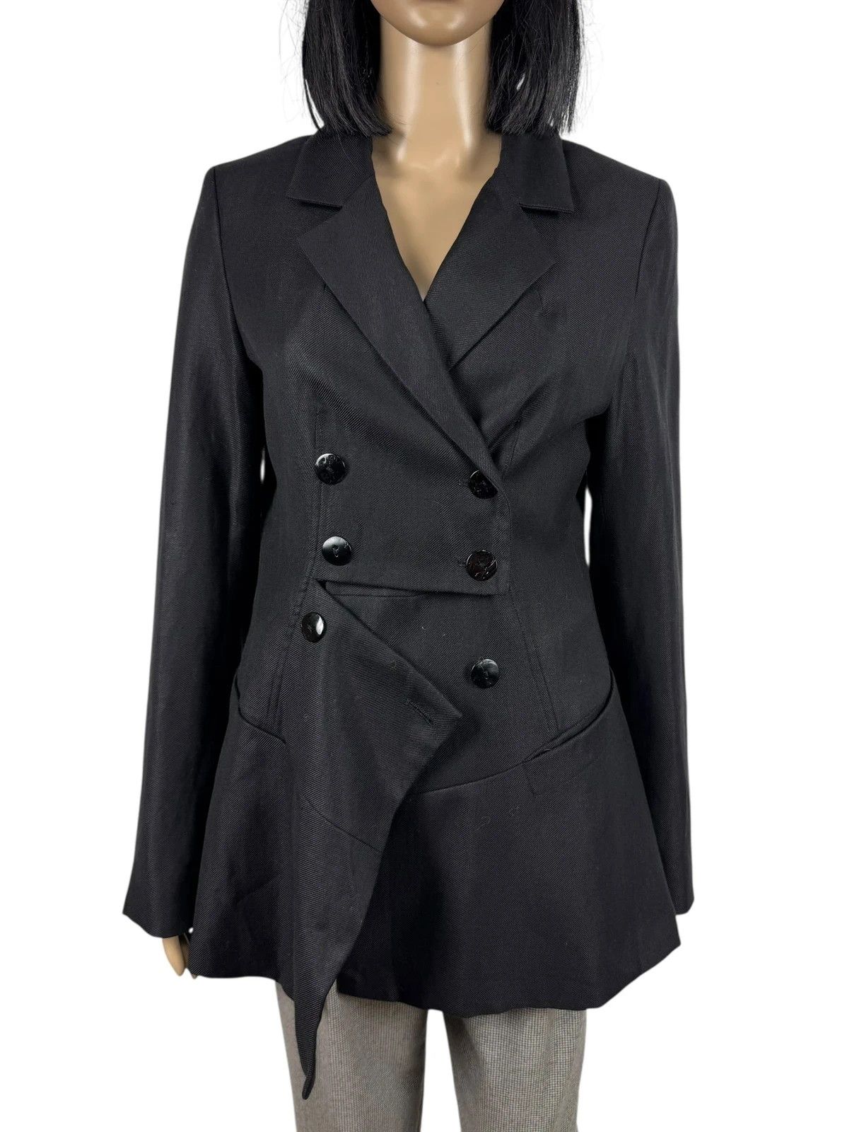 Sarah Pacini Sarah Pacini Deconstructed Blazer Linen Wool size 1 Size S / US 4 / IT 40 - 4 Thumbnail