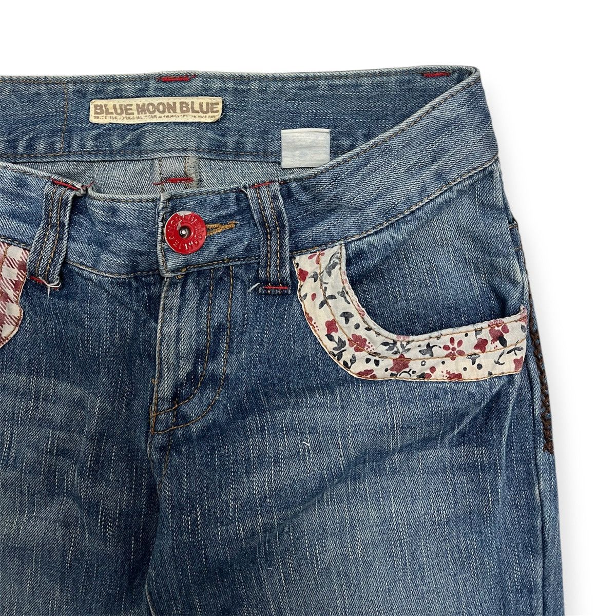 Blue Blue Japan × Japanese Brand Blue Moon Blue Jeans I Love BMB Size US 29 - 5 Thumbnail