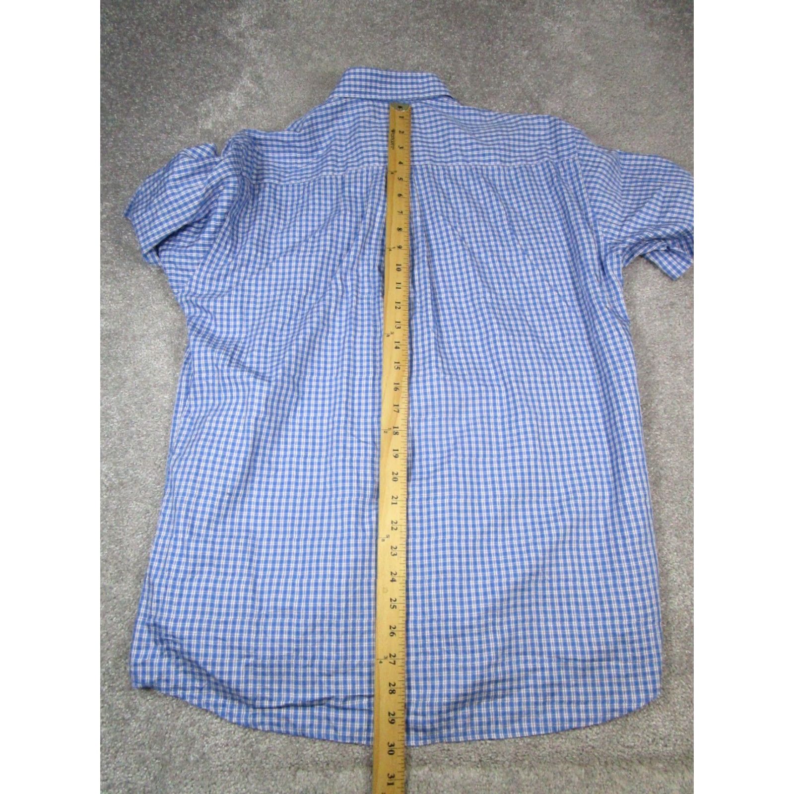 Peter Millar VINTAGE Peter Millar Shirt Mens Large Blue Purple White Crown Soft Golf Cotton Silk Size US L / EU 52-54 / 3 - 7 Thumbnail