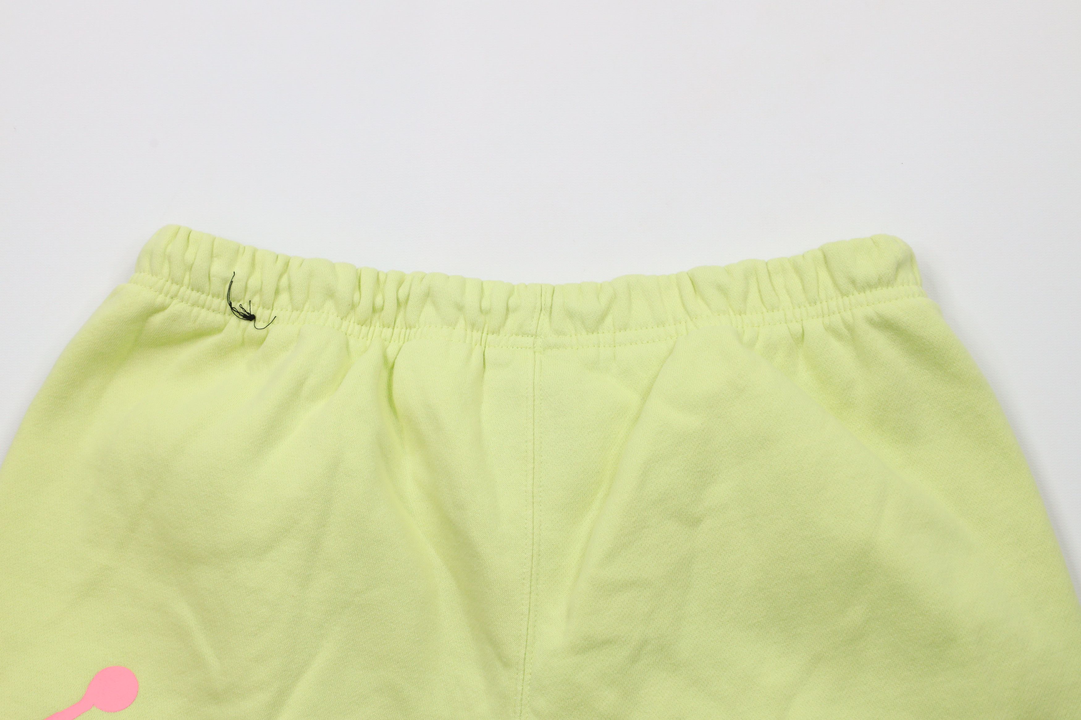 Nike × Vintage Nike Air Jordan Big Logo Jumpman Fleece Shorts Lime Green Size US 32 / EU 48 - 9 Thumbnail