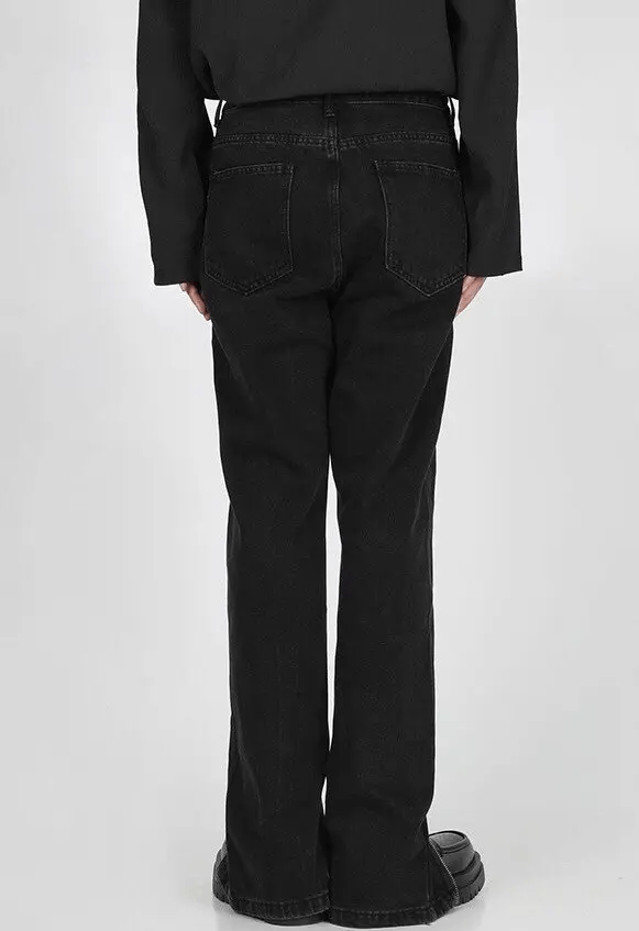Japanese Brand × Vintage Black front zip denim jeans pants aesthetic Size US 28 / EU 44 - 3 Thumbnail