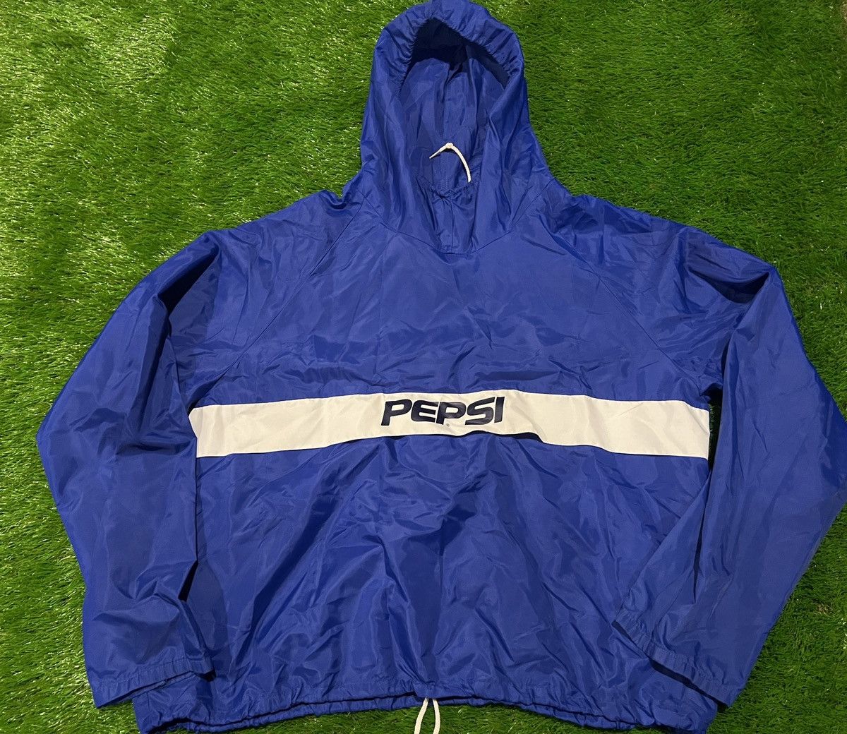 Pepsi × Vintage 90s RARE Pepsi Cola Vintage Nylon QUIK PACK Can Windbreaker Size US XL / EU 56 / 4 - 1 Thumbnail