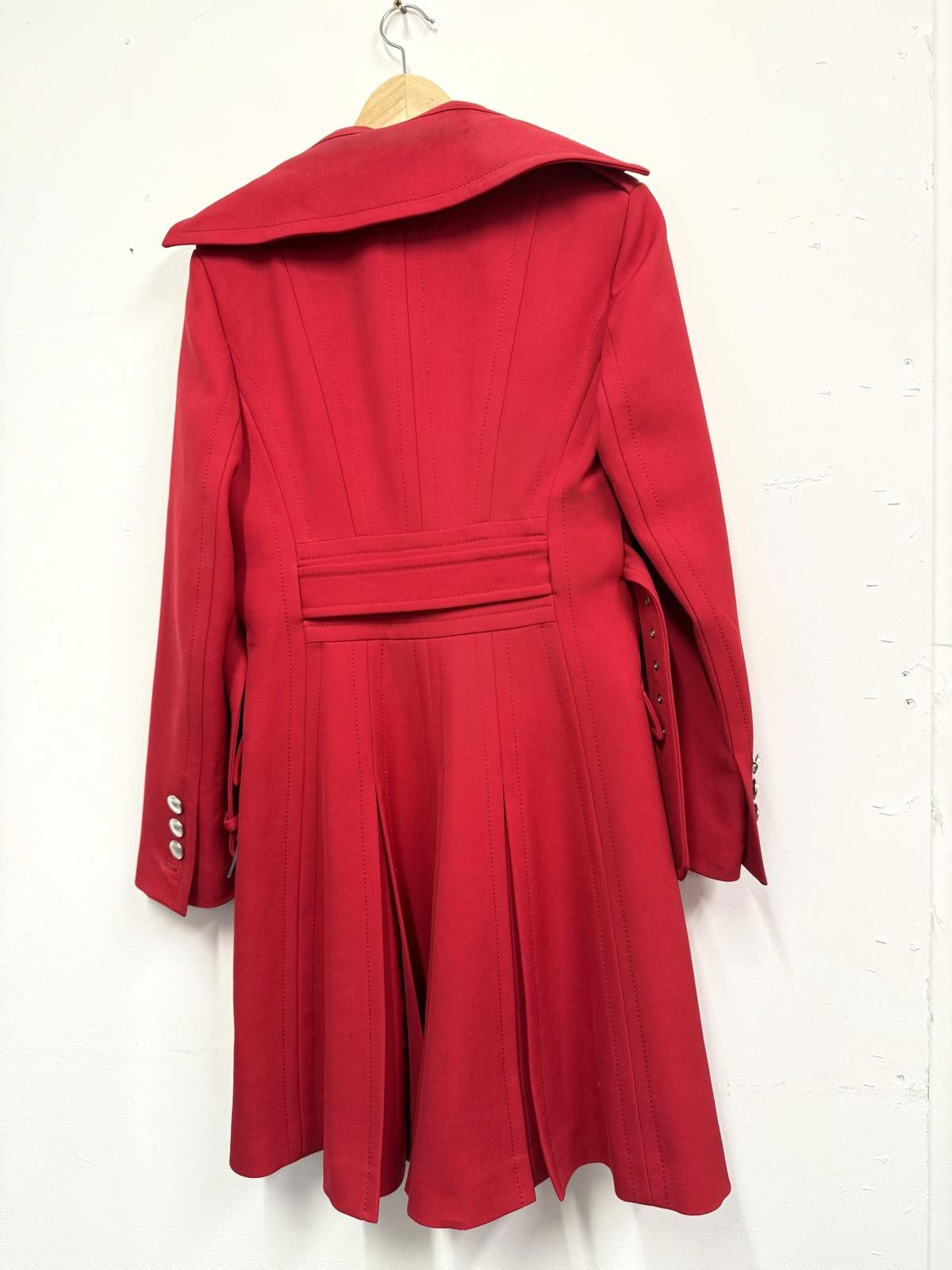 Other Karen Millen Red Wool Blend Double Breasted Coat UK 10 Size M / US 6-8 / IT 42-44 - 4 Thumbnail