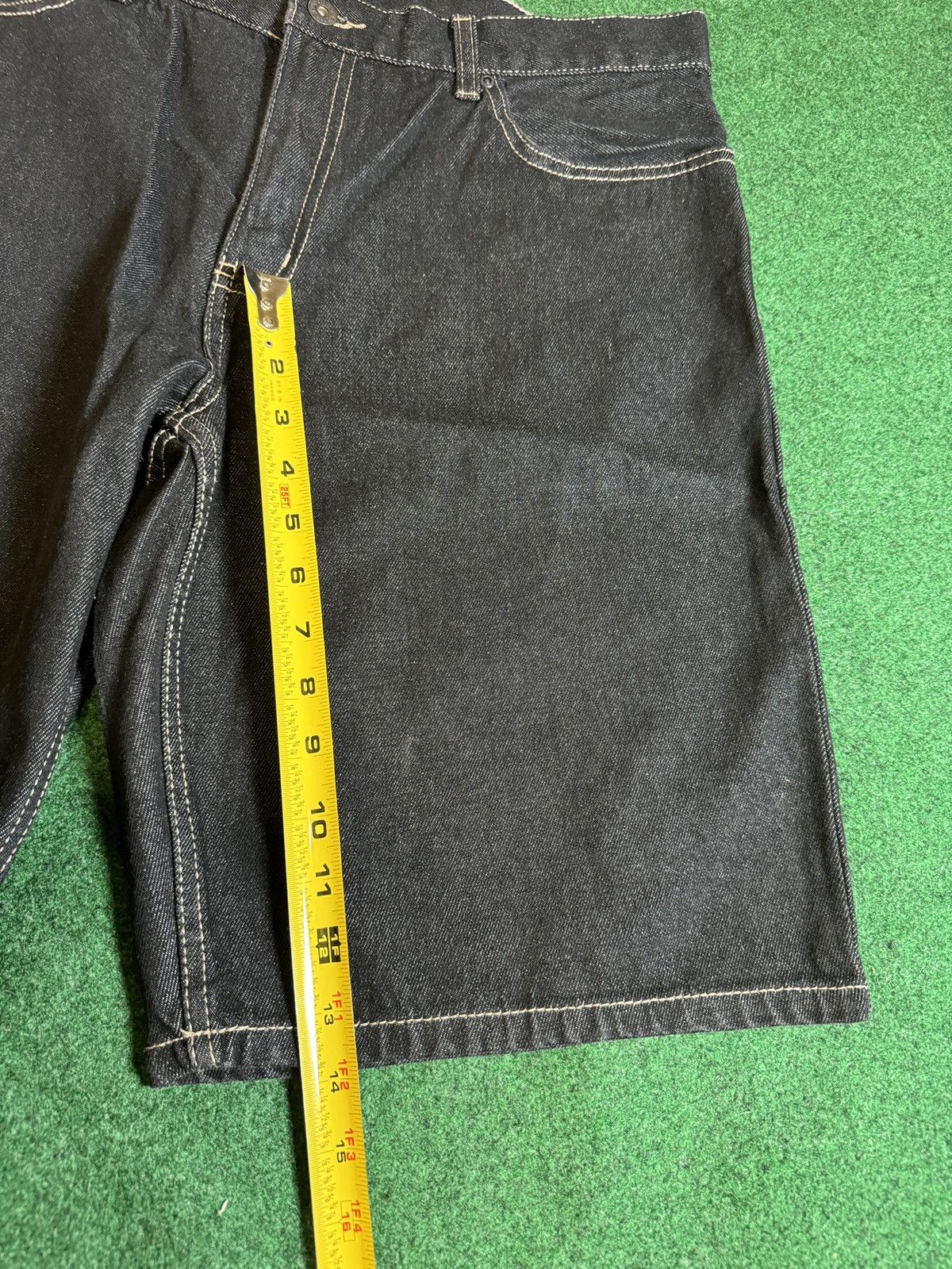 Route 66 Y2K Baggy Below Knee Hip Hop Jorts Dark Wash 14” Shorts Size US 36 / EU 52 - 5 Thumbnail