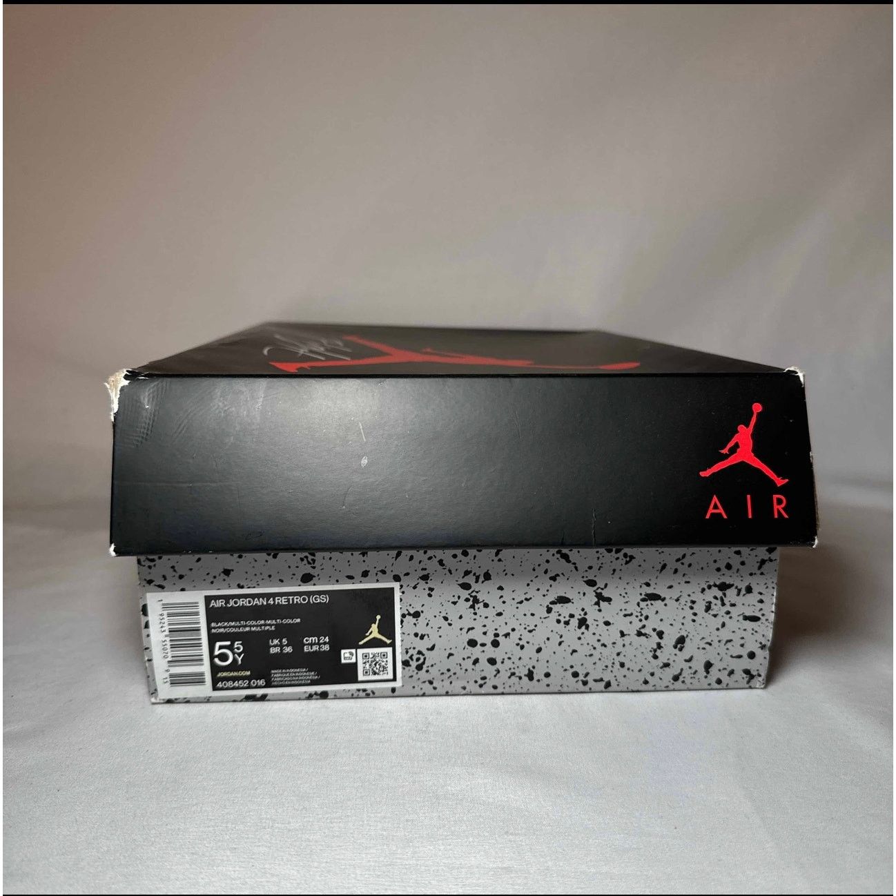 Jordan Brand × Nike Size 5.5 Nike Air Jordan 4 Retro GS Red Thunder Men's Shoes Size US 5.5 / EU 38 - 9 Thumbnail