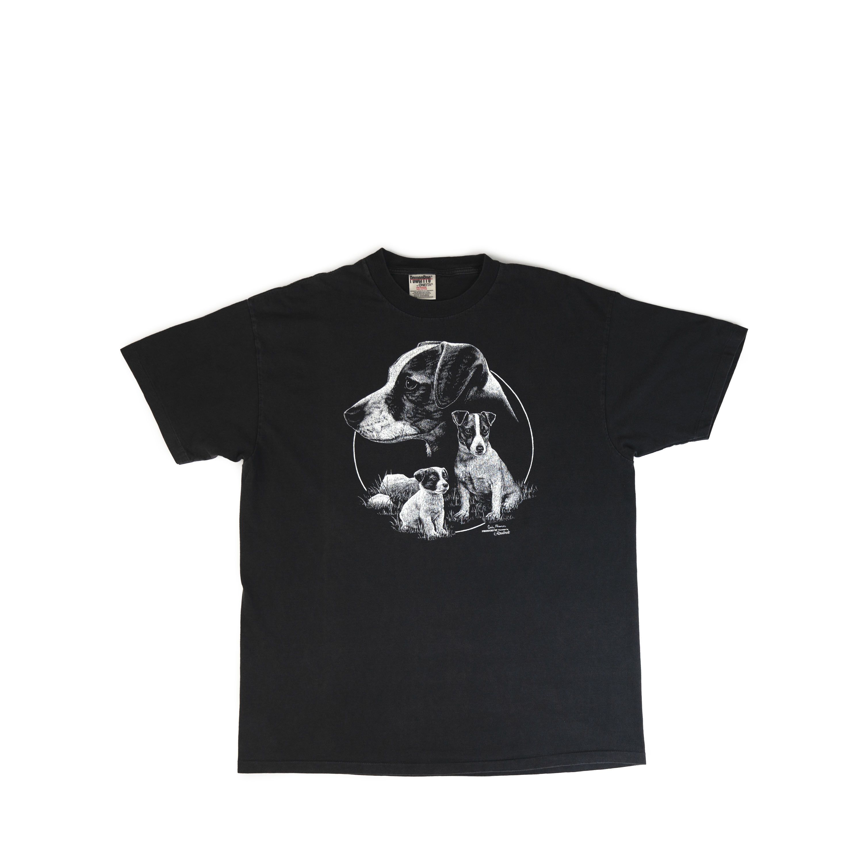 Vintage Vintage 1990's Dog Tee Shirt Size US XL / EU 56 / 4 - 1 Thumbnail