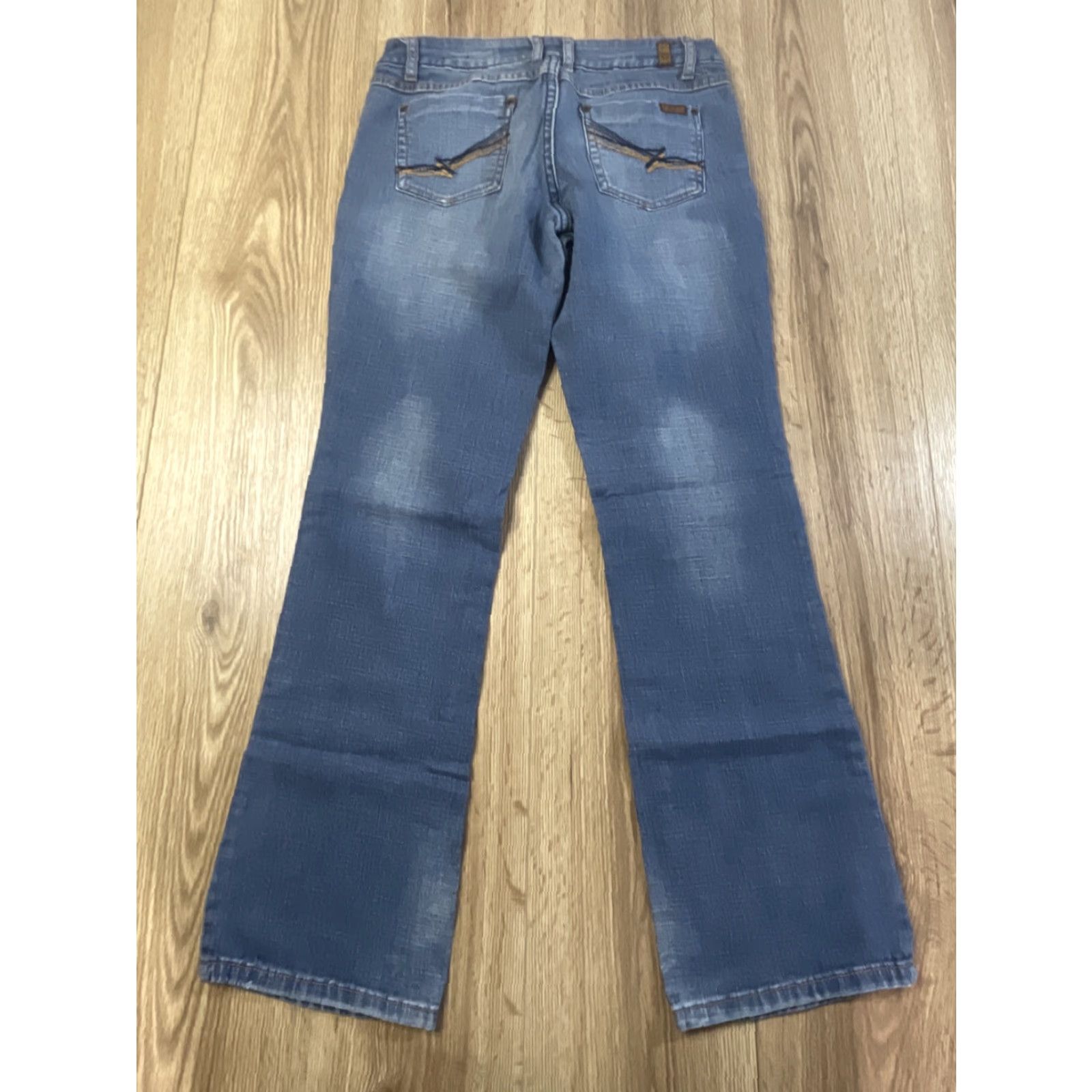 Vintage ZD Zana Di Womens Jeans Size 9 Boot Cut Low Rise Denim Blue Juniors Size 30" / US 8 / IT 44 - 3 Thumbnail