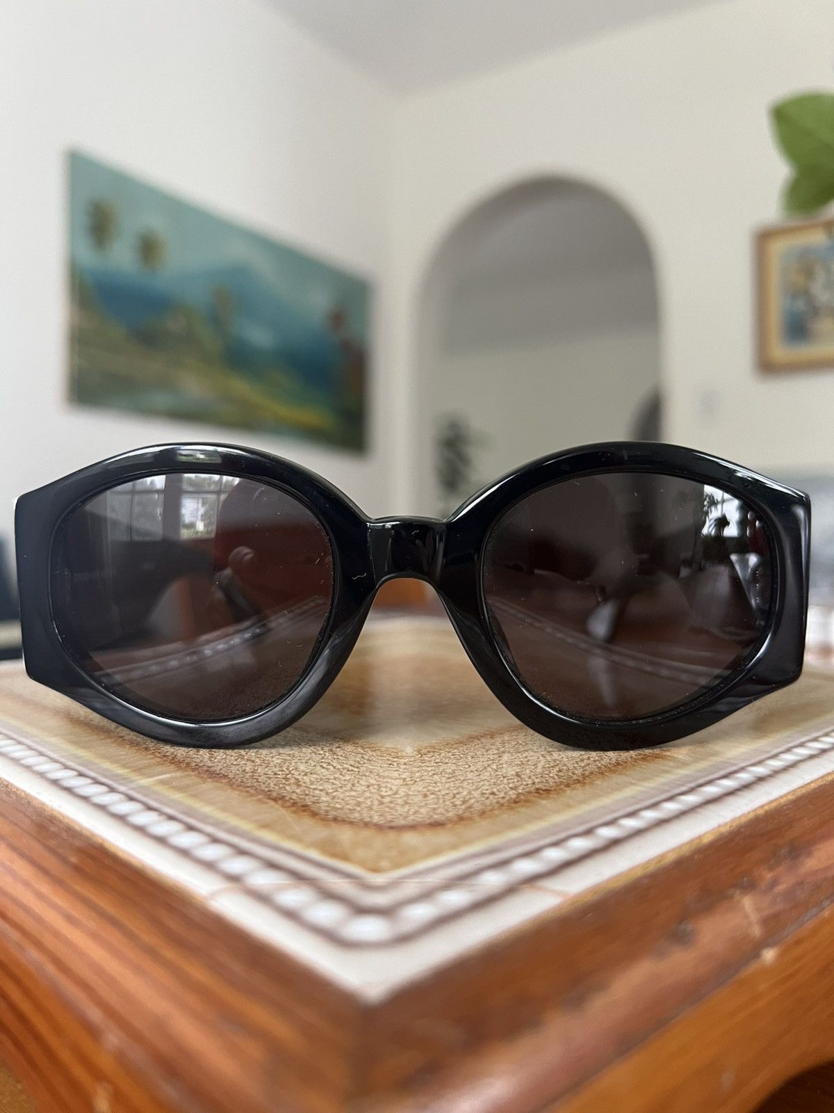 Dries Van Noten × Linda Farrow Dries Van Noten Sunglasses in Black Size ONE SIZE - 2 Thumbnail