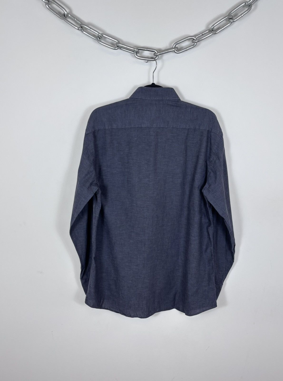 Emanuel Ungaro Emanuel Ungaro Men’s Cotton Linen Pocket Button Up Shirt Size US L / EU 52-54 / 3 - 16 Thumbnail
