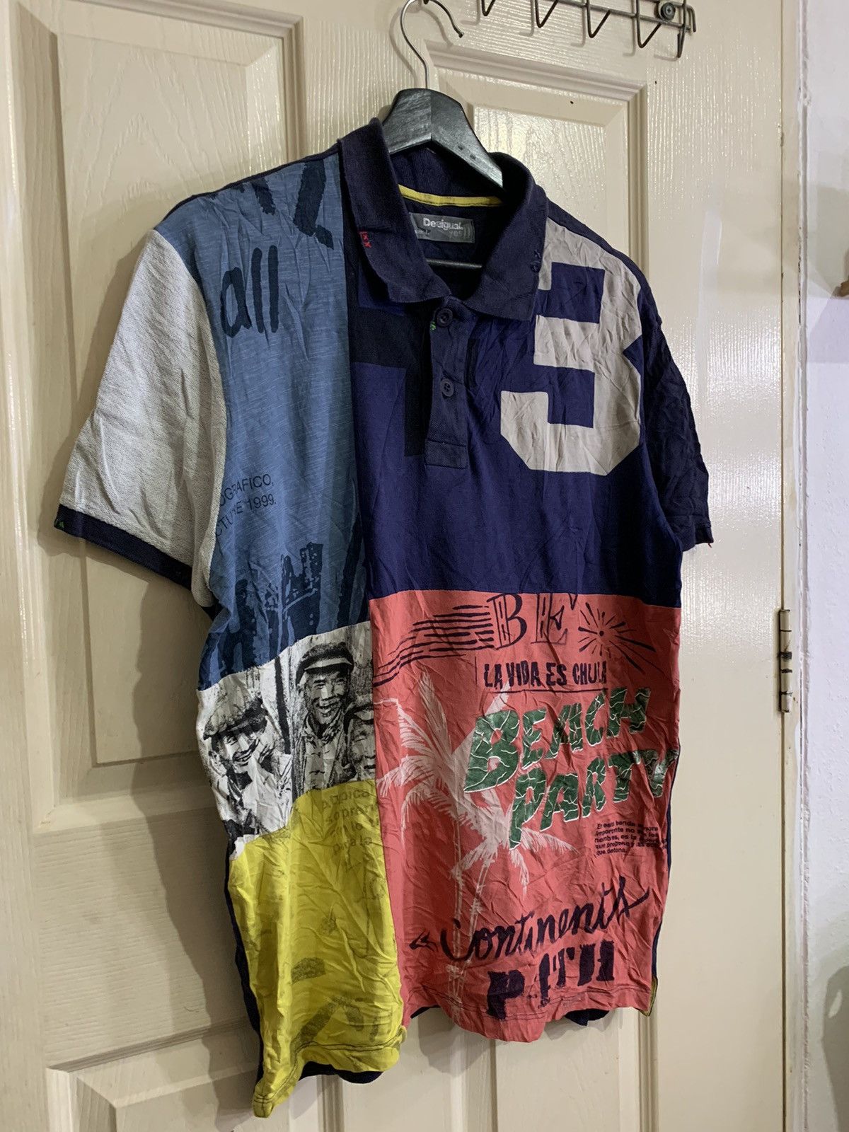 Desigual Vintage Y2K Desigual Polo Shirt Very Rare Size US L / EU 52-54 / 3 - 3 Thumbnail