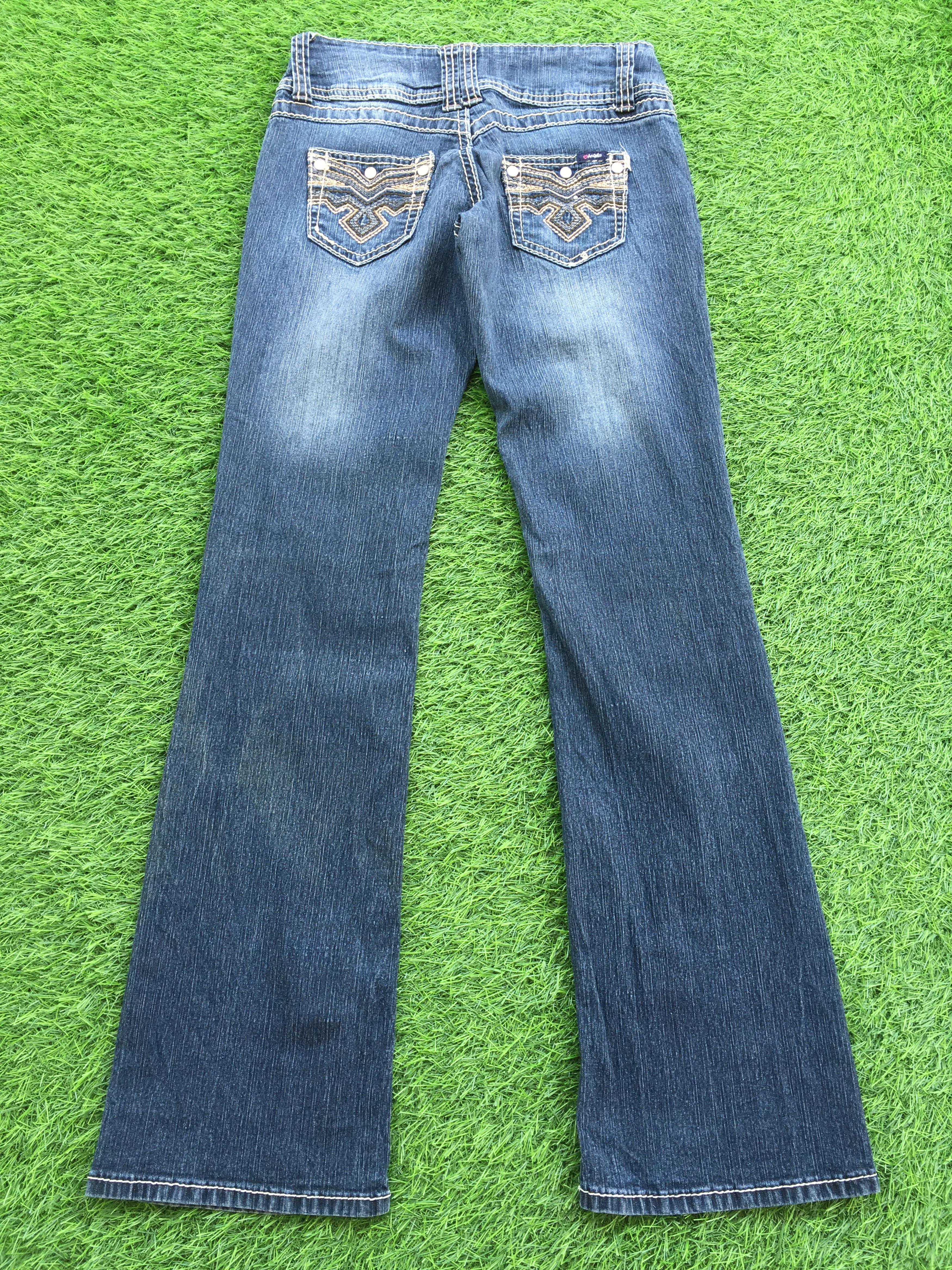 Designer Angels Jeans Bootcut Stretch Jeans D-969 Size 24" / US 00 / IT 34 - 2 Thumbnail