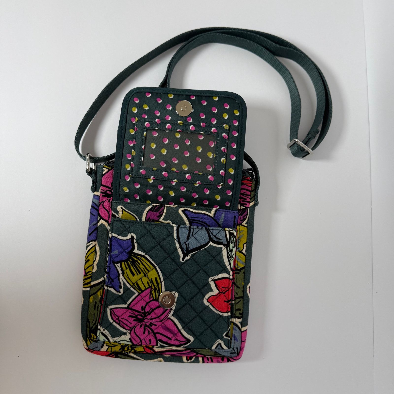 Vera Bradley VB Mini Hipster Iconic RFID FALLING FLOWERS Crossbody Size ONE SIZE - 4 Thumbnail