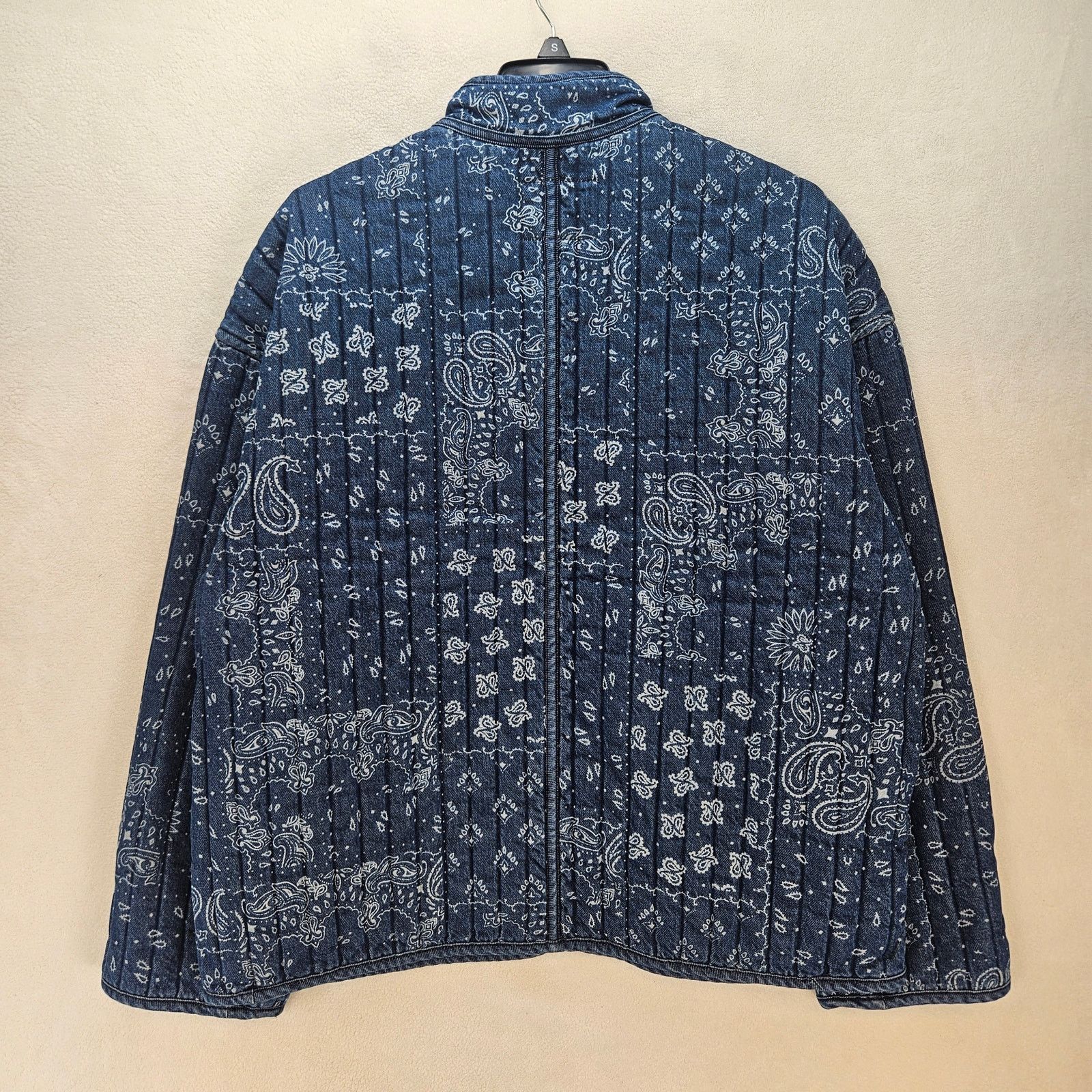 Levi's LEVI'S WOMEN'S XL LOTTIE LINER JACKET INDIGO BANDANA BLUE Size XL / US 12-14 / IT 48-50 - 7 Thumbnail