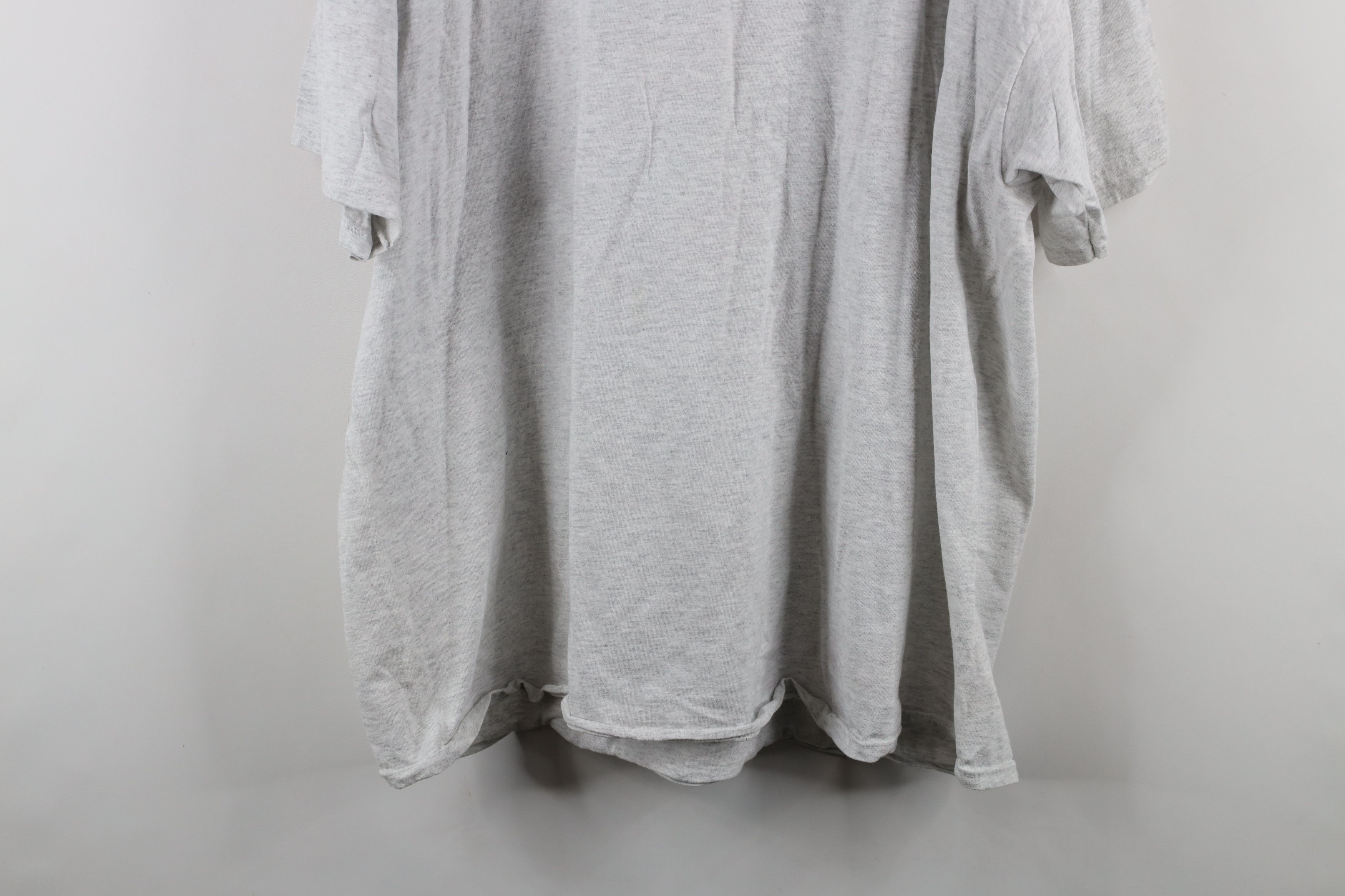 Vintage Y2K Streetwear Blank Short Sleeve T-Shirt Heather Gray Size US XXL / EU 58 / 5 - 13 Thumbnail