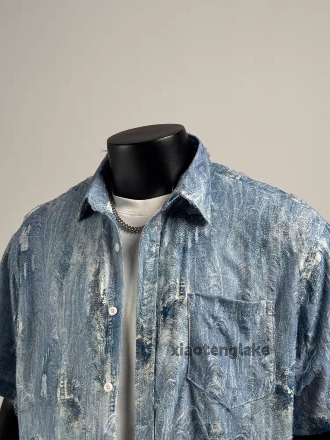 Vintage Utility ripped damaged faded loose yuppie shirt Size US XL / EU 56 / 4 - 5 Thumbnail