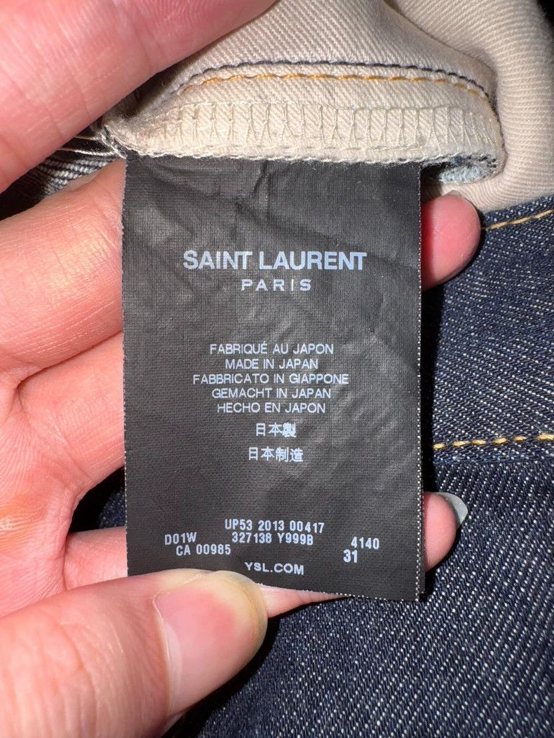 Saint Laurent Paris Saint laurent paris 13 FW dark blue primary base cow jeans Size US 31 - 8 Thumbnail