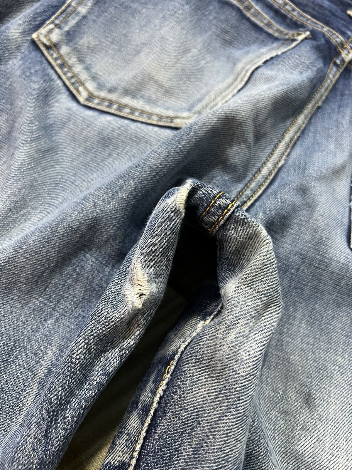 Vintage 80’s Takeo Kikuchi Japanese Brand Clawmark Nice Faded Jean Size US 29 - 12 Thumbnail