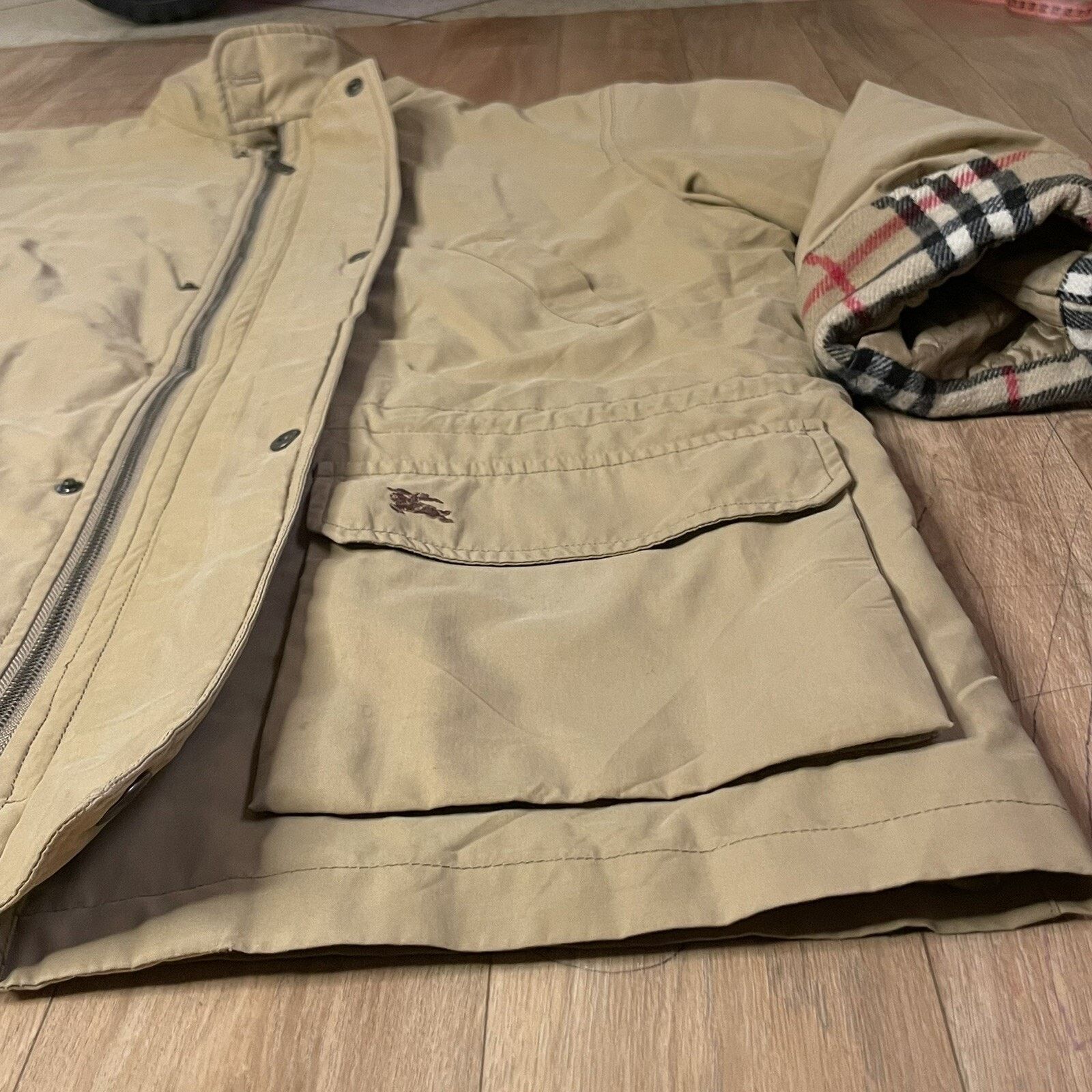 Burberry VINTAGE Burberry women jacket winter Nova Check OVERCOAT Size L / US 10 / IT 46 - 5 Thumbnail