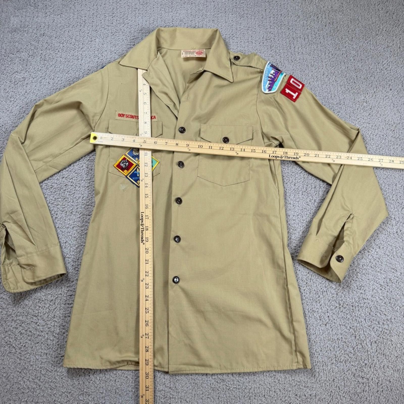 Other Vintage Boy Scouts of America Shirt Uniform Mens S Tan Size US S / EU 44-46 / 1 - 2 Thumbnail