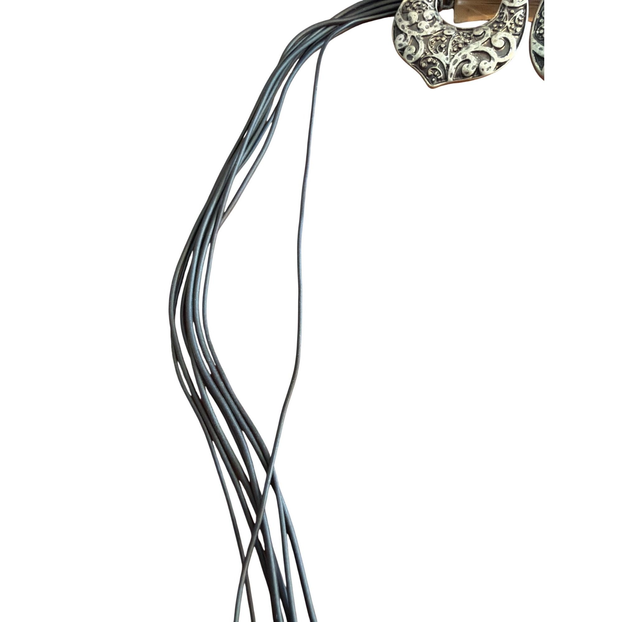 Other Northcrest Classic Silver Tone Pendant Necklace Earrings Set Size ONE SIZE - 3 Thumbnail