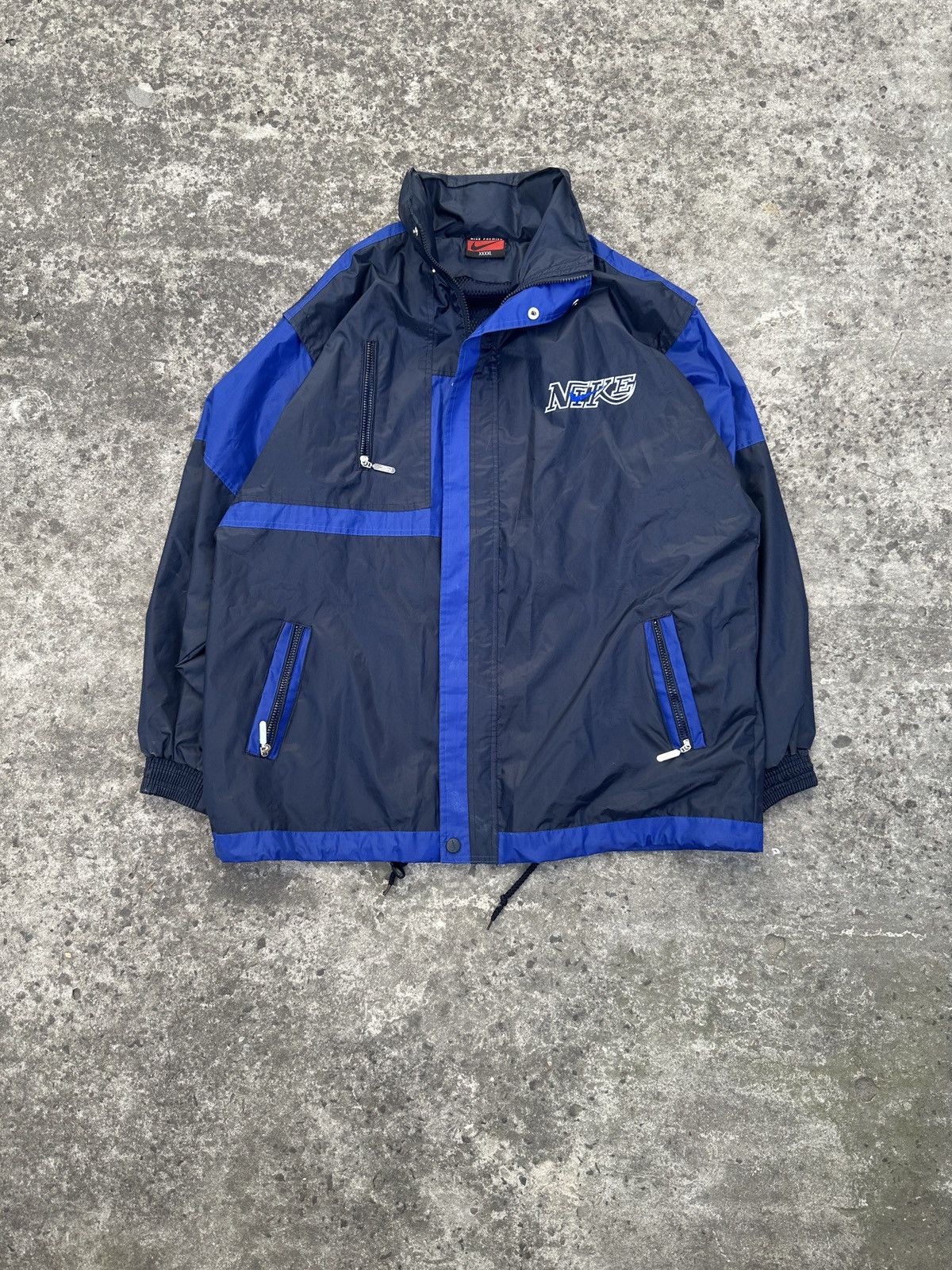 Nike × Vintage Nike Logo Back Jacket Streetwear Rare Casual Vintage 2XL Size US XXL / EU 58 / 5 - 3 Thumbnail
