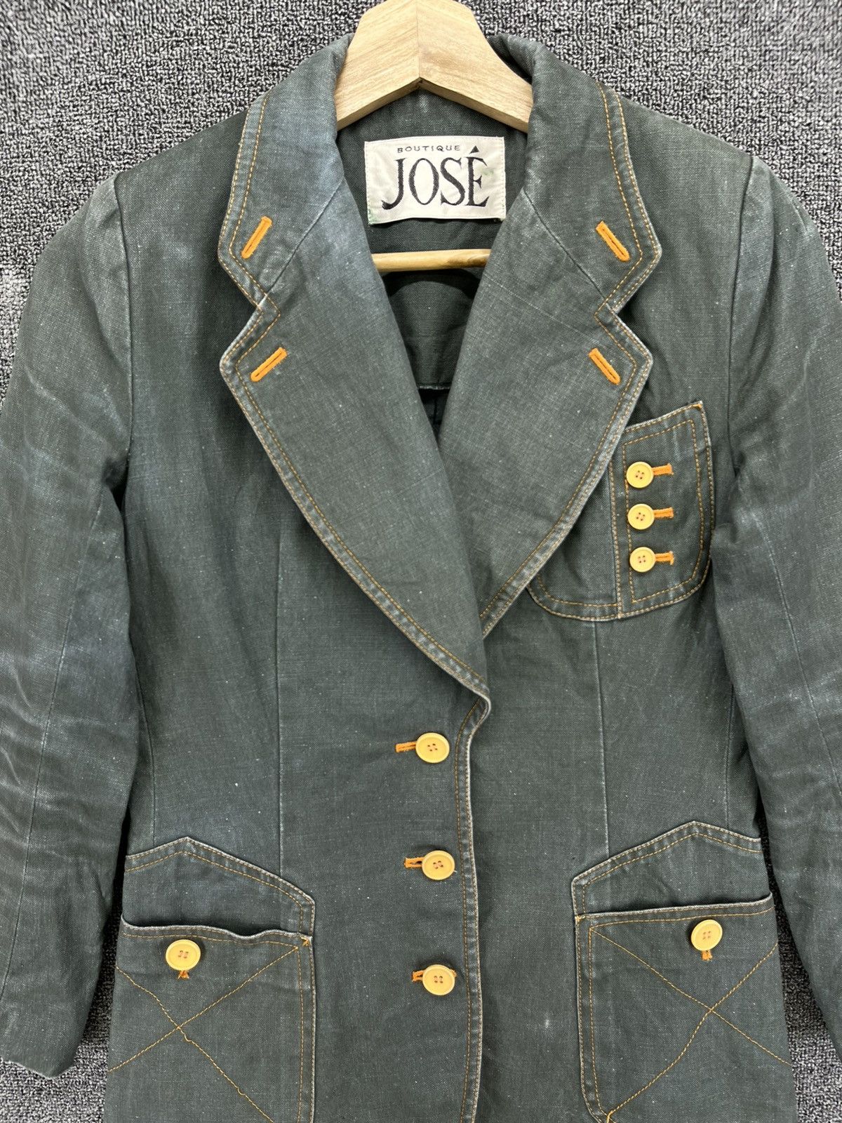 Japanese Brand Vintage Jose Boutique Denim Cardigan Jacket Size M / US 6-8 / IT 42-44 - 5 Thumbnail
