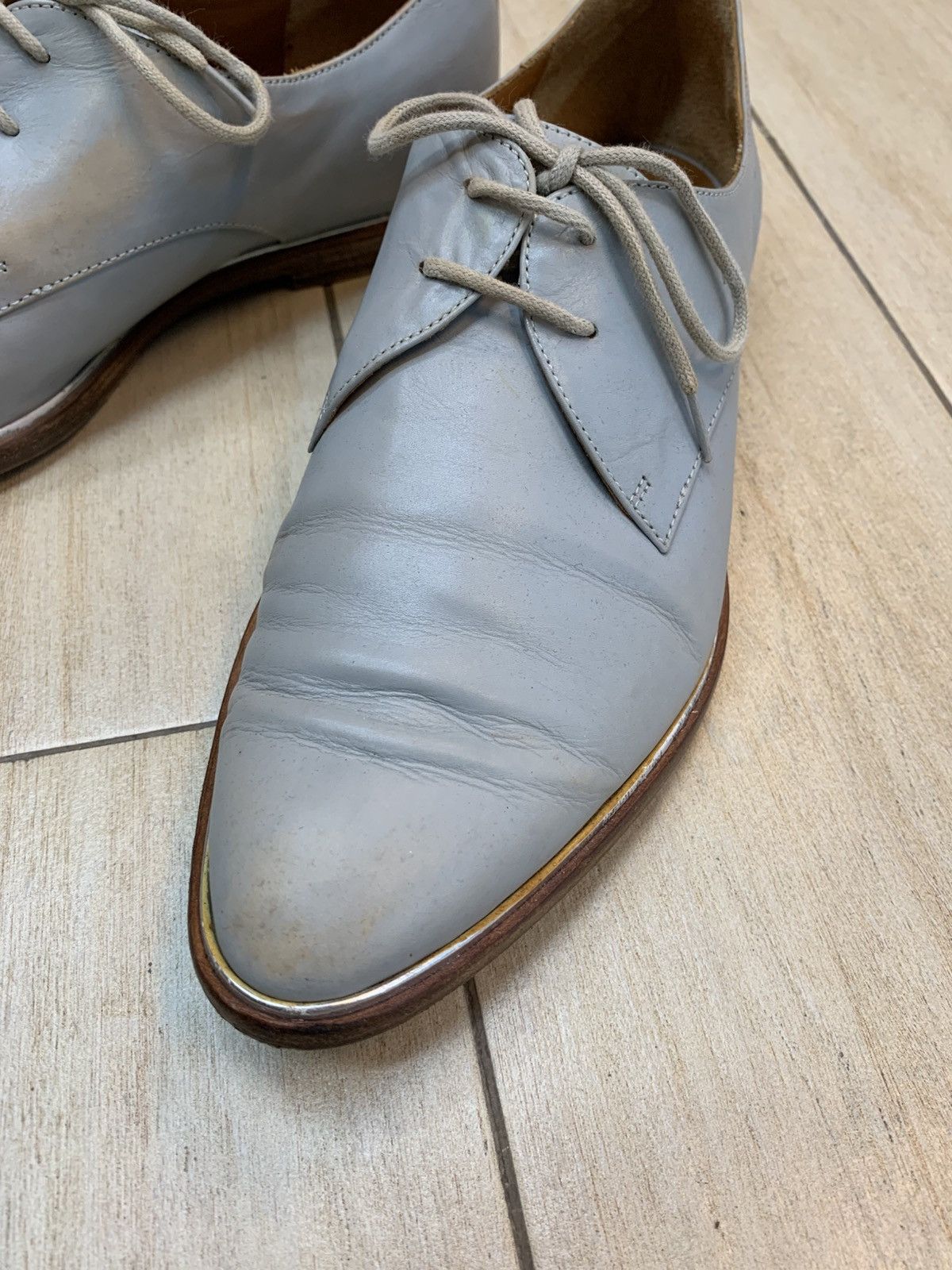 Veronique Branquinho Veronique Branquinho Leather Derby Shoes Size US 7 / EU 40 - 5 Thumbnail