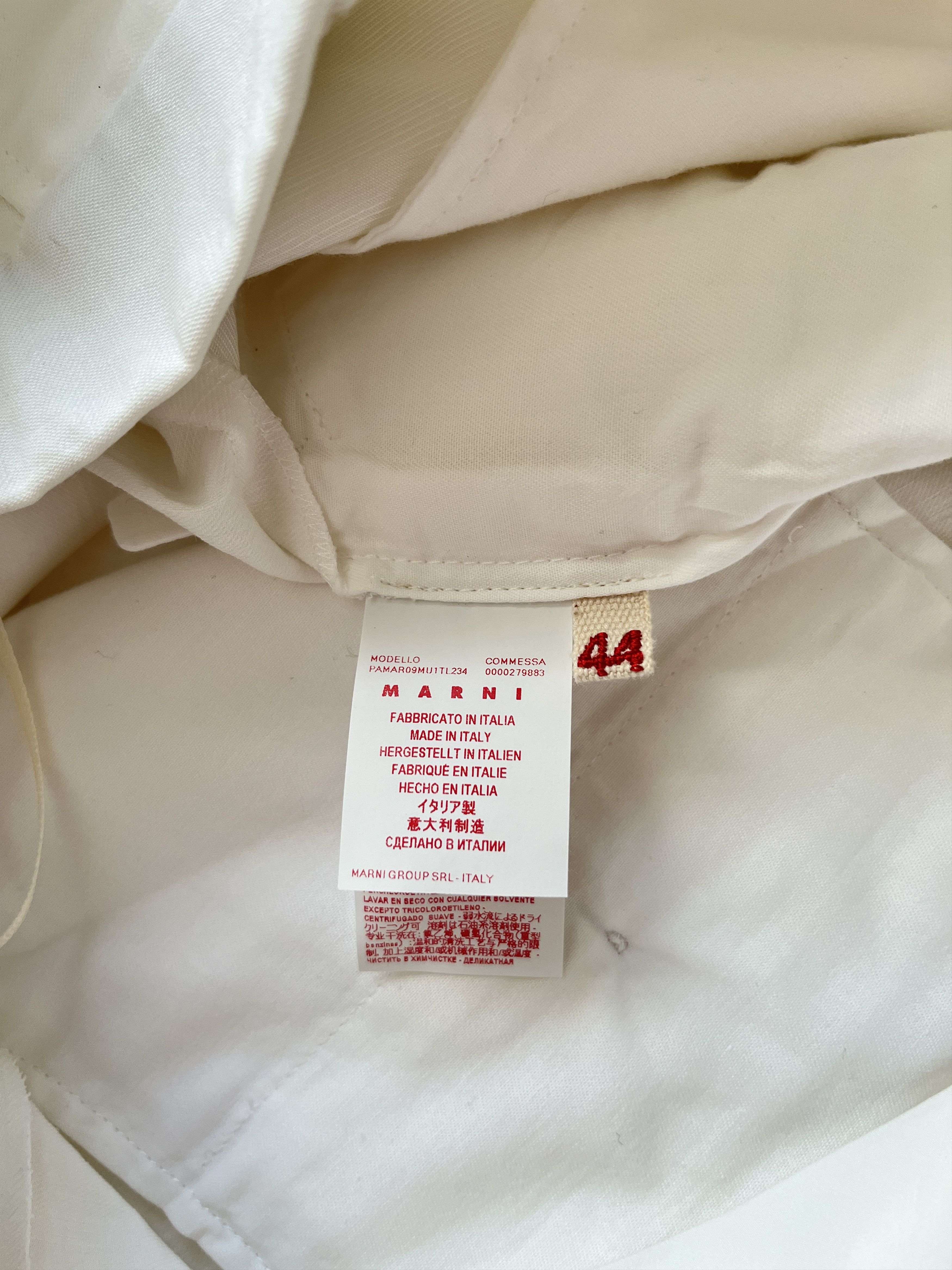Marni ⚡️QUICK SALE⚡️Marni White Pants Trousers with Cuffs Size 32" / US 10 / IT 46 - 4 Thumbnail