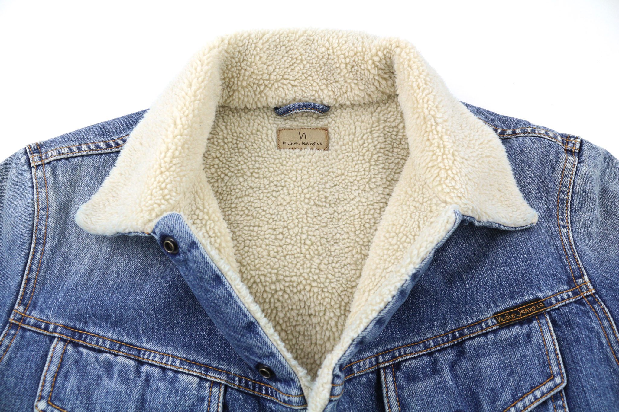 Nudie Jeans LENNY TANGERINE BLUE M Blue Cotton Sherpa 81104 Size US M / EU 48-50 / 2 - 5 Thumbnail