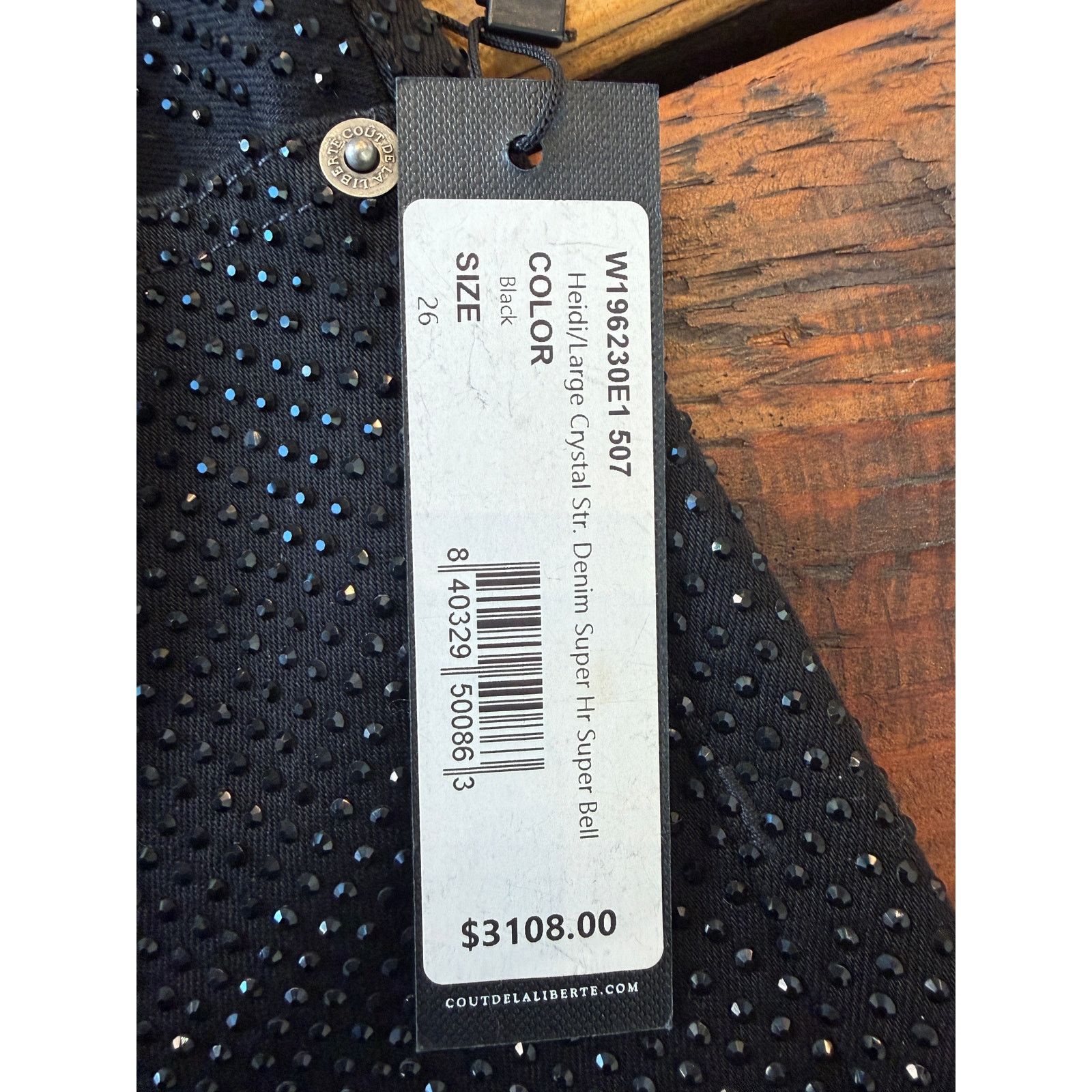Cout de la Liberte $3k Cout De La Liberte Crystal Denim Super Bell Pants Size 26" / US 2 / IT 38 - 10 Thumbnail