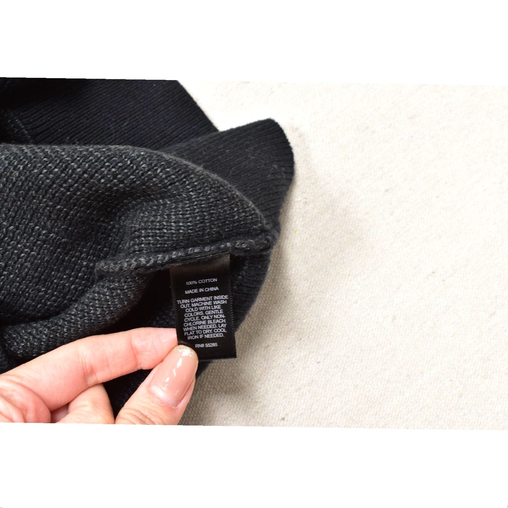 Express Express Sweater Men XXL Black Gray Ombre Shawl Neck 100% Cotton NWT Size US XXL / EU 58 / 5 - 8 Thumbnail