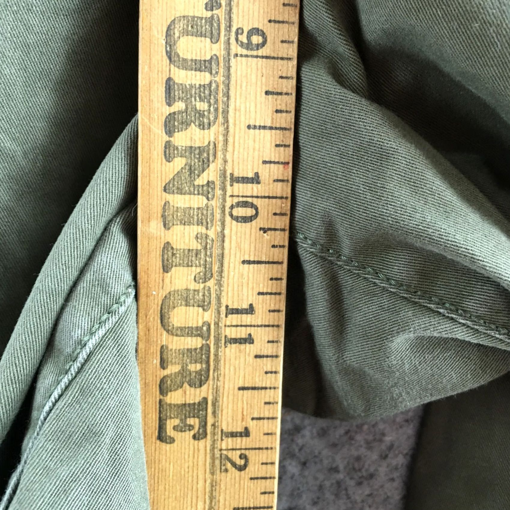 Banana Republic Banana Republic Chino Pants Womens 6 Olive Green Cotton Blend Button Front Zip Pants Size 28" / US 6 / IT 42 - 7 Thumbnail