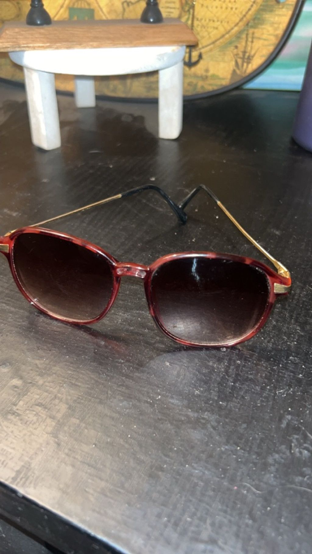 The Unbranded Brand Women's Unbranded Tortoiseshell Sunglasses Brown Gold Size ONE SIZE - 2 Thumbnail