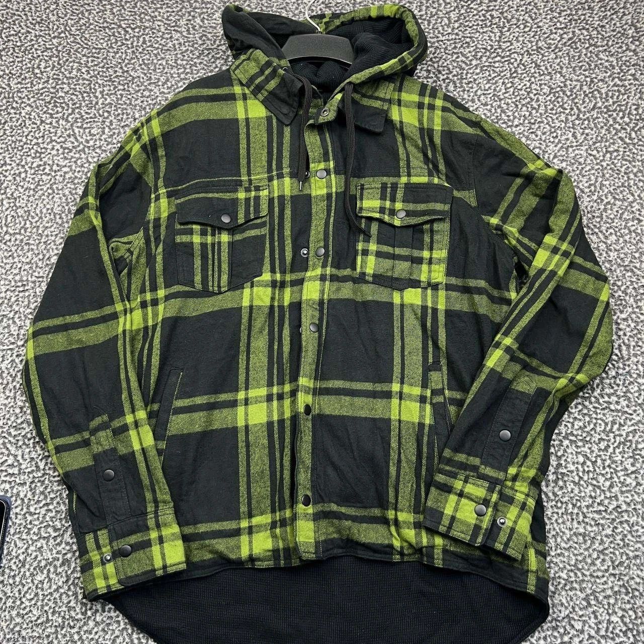 Other Z1R Timber Shirt Men Green Flannel Plaid Cotton XL Size US XL / EU 56 / 4 - 1 Thumbnail