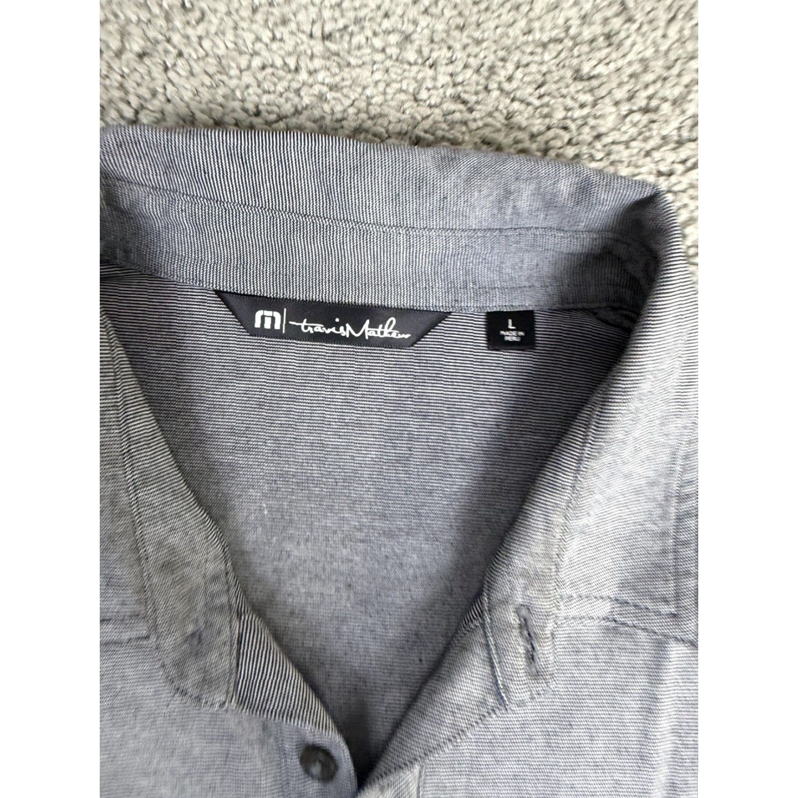 TravisMathew TravisMathew Polo Shirt Mens Large Gray GMF Cup Golf Performance TM1MAA369 Size US L / EU 52-54 / 3 - 5 Thumbnail