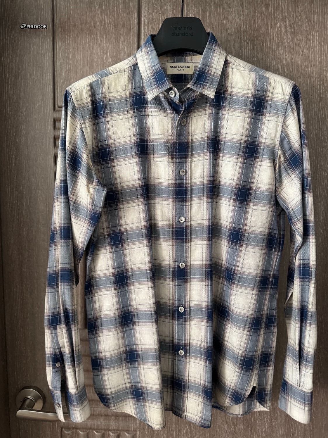 Saint Laurent Paris Saint Laurent 15FW Hedi Slimane Flannel Shirt Size US M / EU 48-50 / 2 - 1 Thumbnail