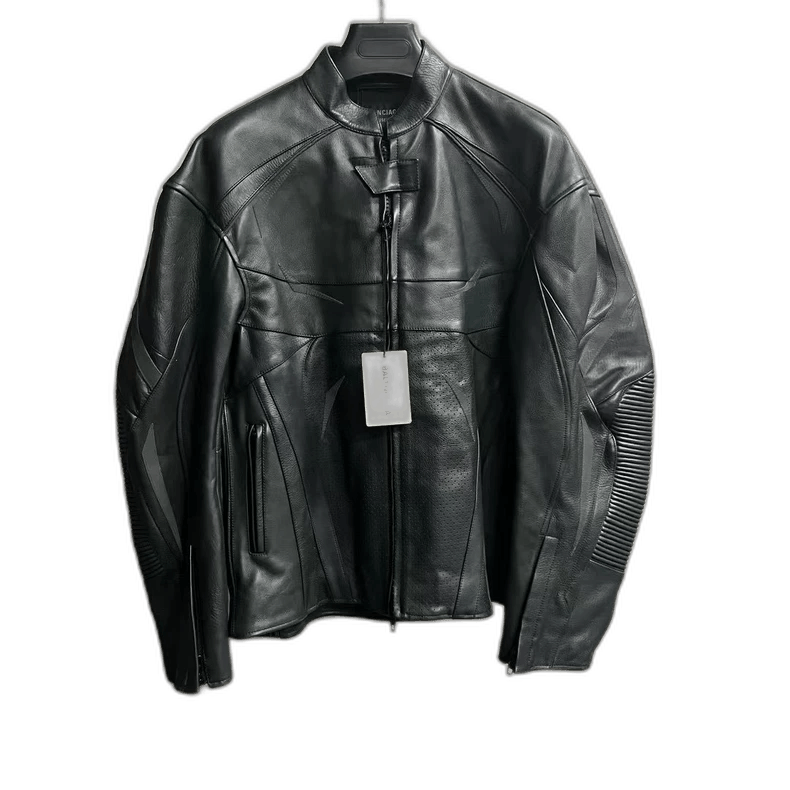 Balenciaga balenciaga black solid color bright face stand-up collar zi Size US XS / EU 42 / 0 - 1 Thumbnail