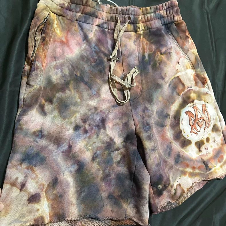 Amiri Amiri Size LDestroy tie-dyed wool-edged shorts 2501-Nextarr Size US 40 / EU 56 - 2 Thumbnail