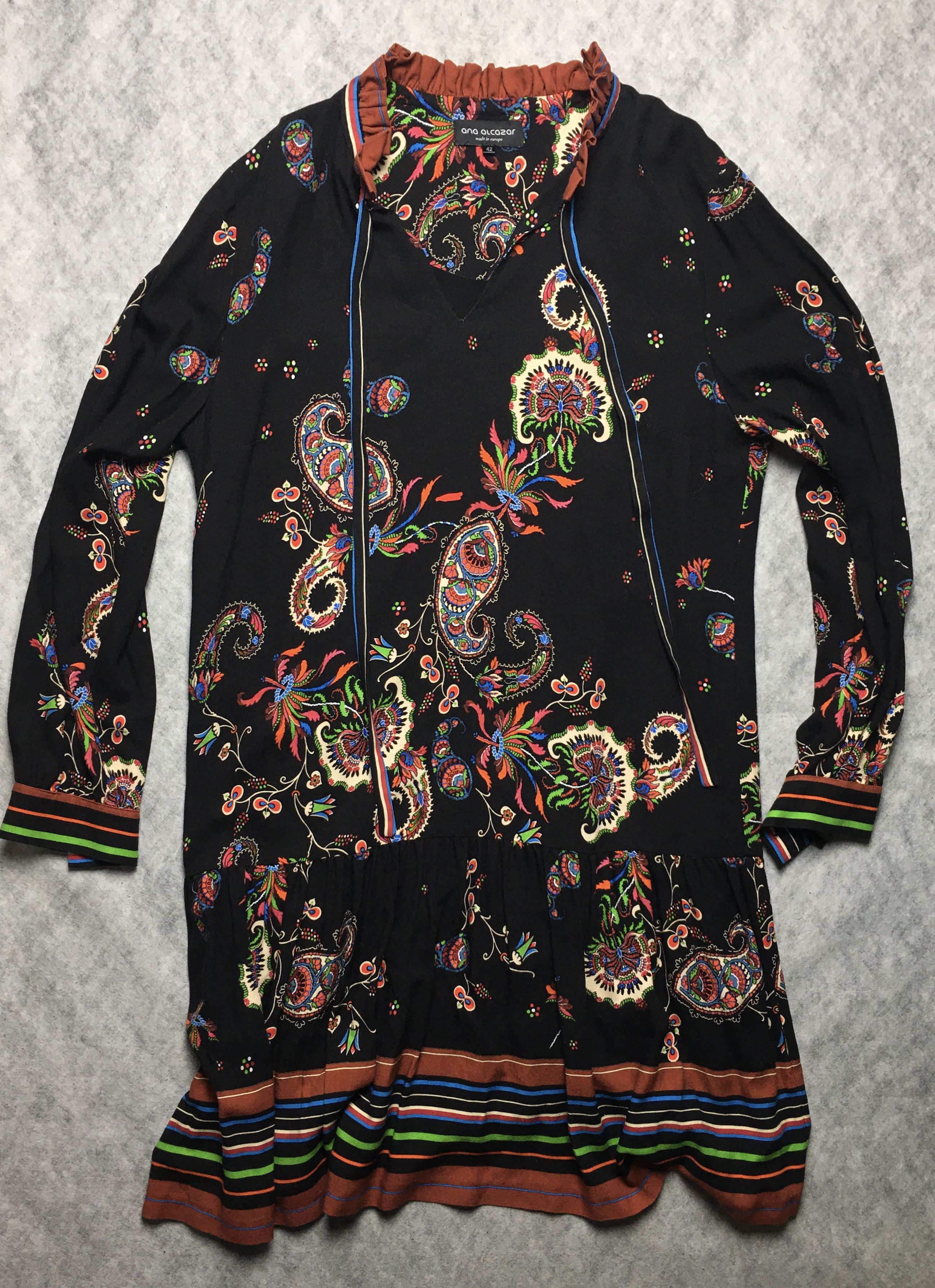 Other Ana Alcazar Paisley Print Dress Multi-coloured EU 42 Size M / US 6-8 / IT 42-44 - 8 Thumbnail